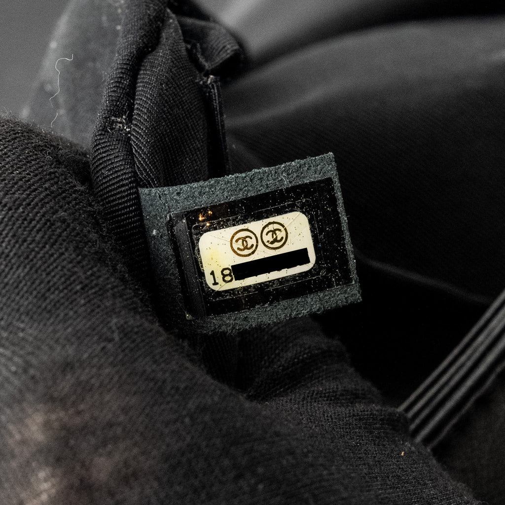CHANEL MULTI CHAIN BOY BAG CALFSKIN/TWEED BLACK SHW