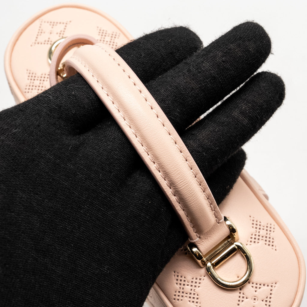 LOUIS VUITTON VANITY POUCH CALFSKIN ROSE JASMIN PINK LGHW