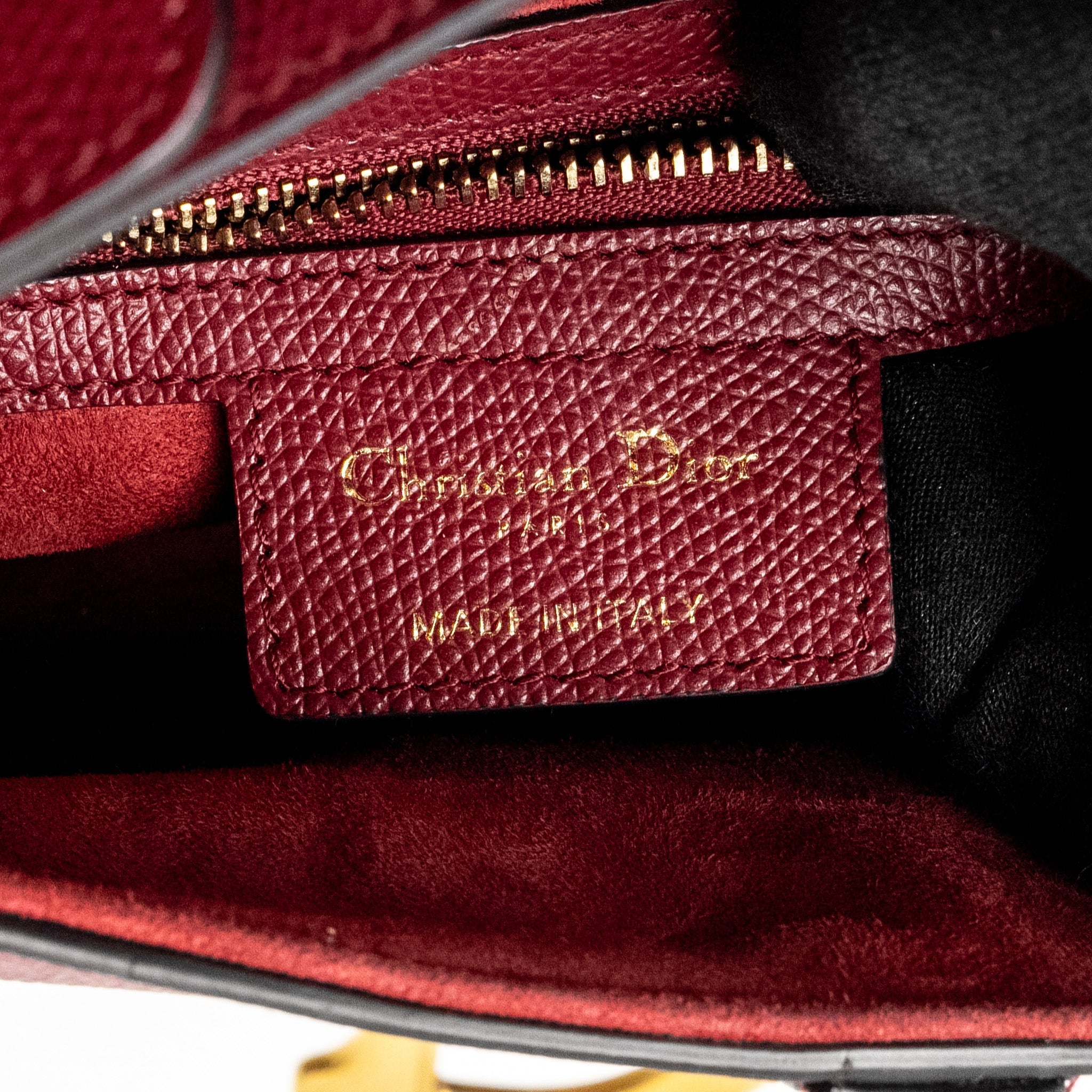 DIOR MEDIUM SADDLE BAG CALFSKIN RED GHW