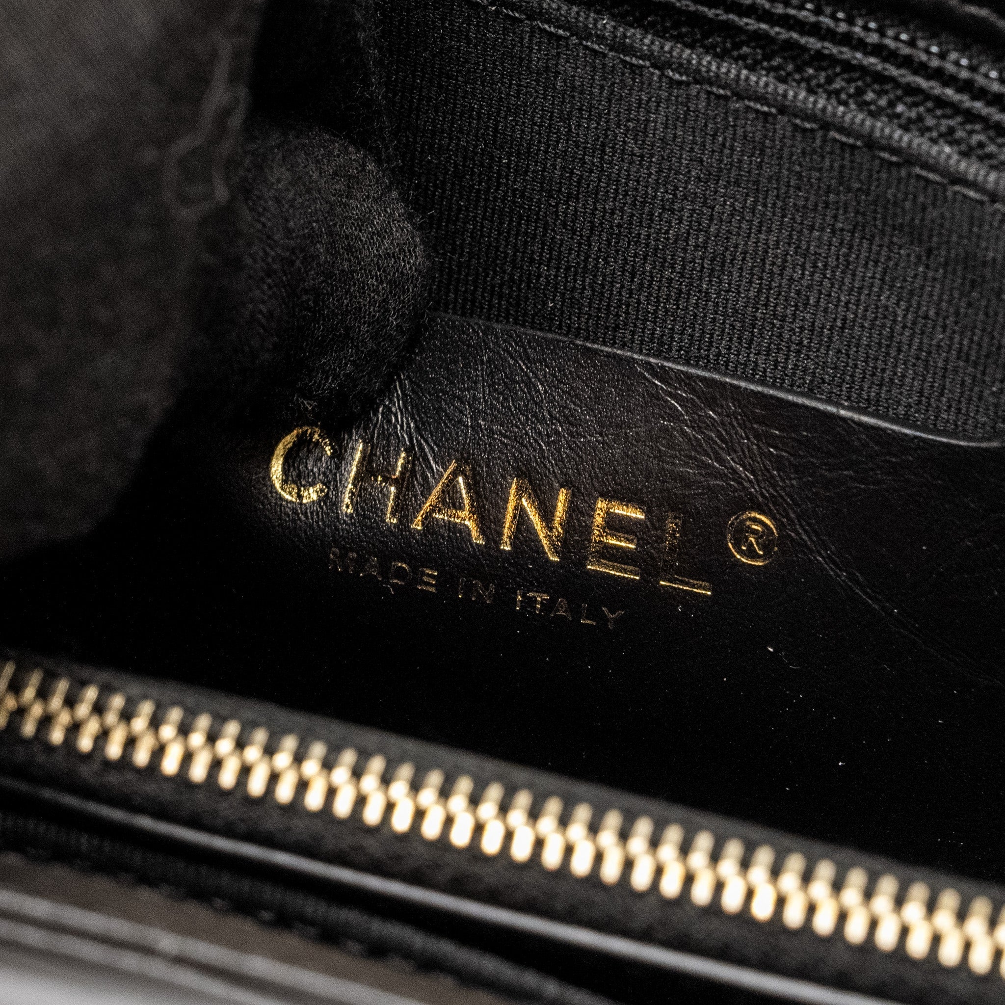 CHANEL 23S CLUTCH BAG WITH CHAIN CALFSKIN BLACK BRUSH GHW (MICROCHIP)