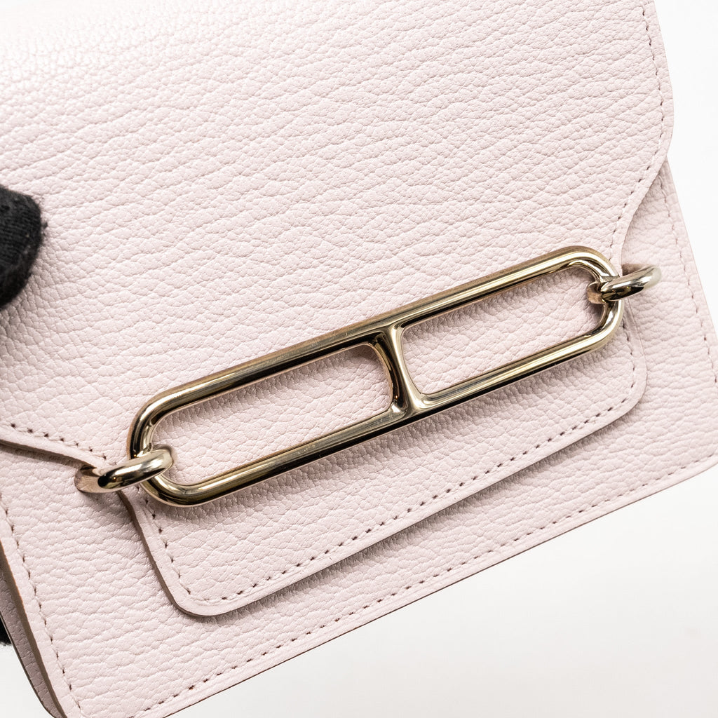 HERMES ROULIS SLIM CHÈVRE MYSORE MAUVE PALE SHW