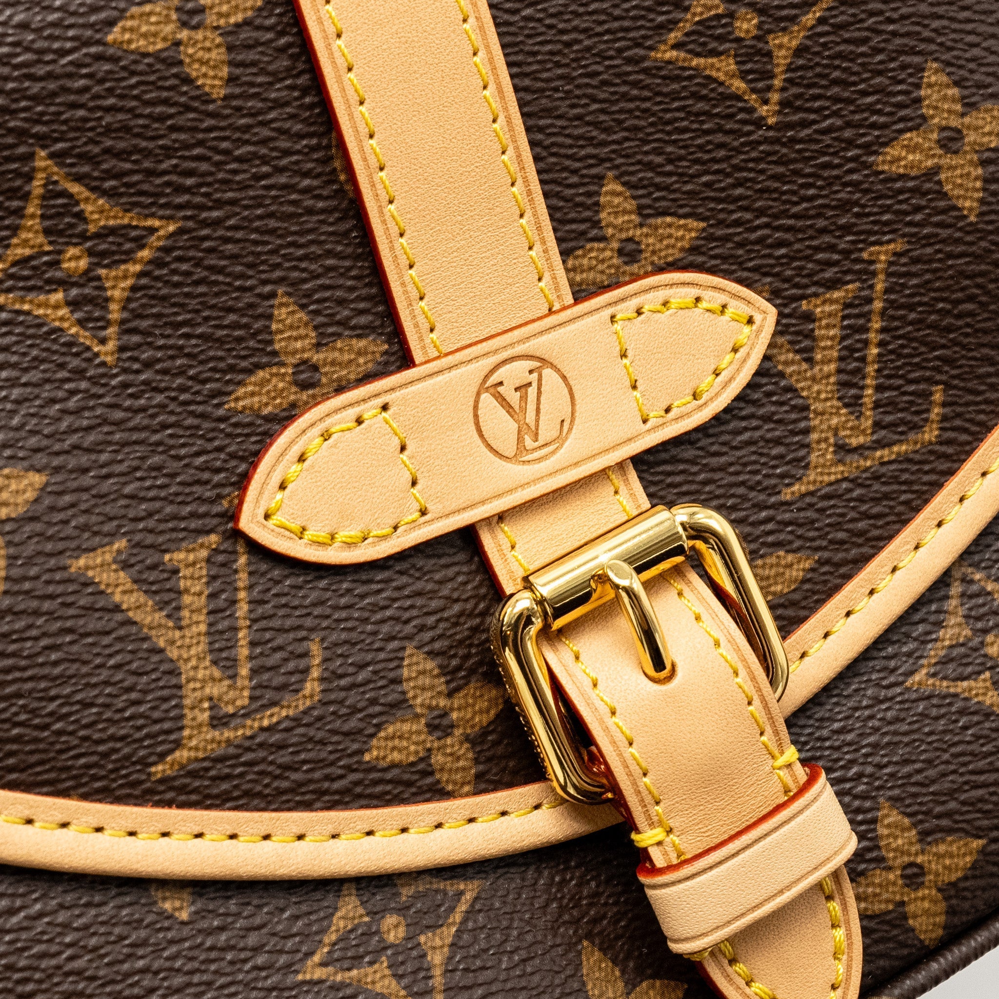 LOUIS VUITTON SAUMUR BB MONOGRAM CANVAS GHW