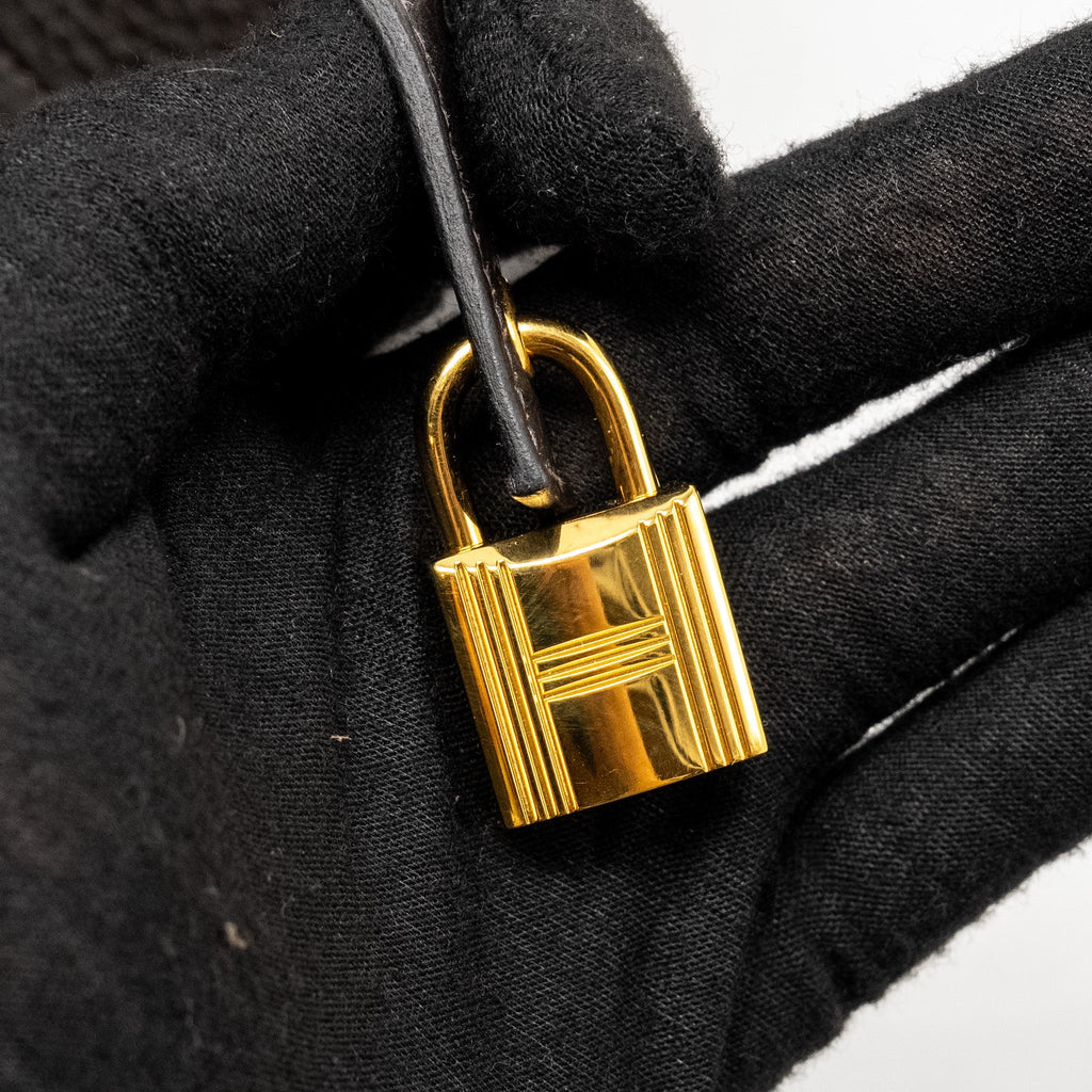 HERMES PICOTIN 18 LOCK BAG CLEMENCE EBENE GHW