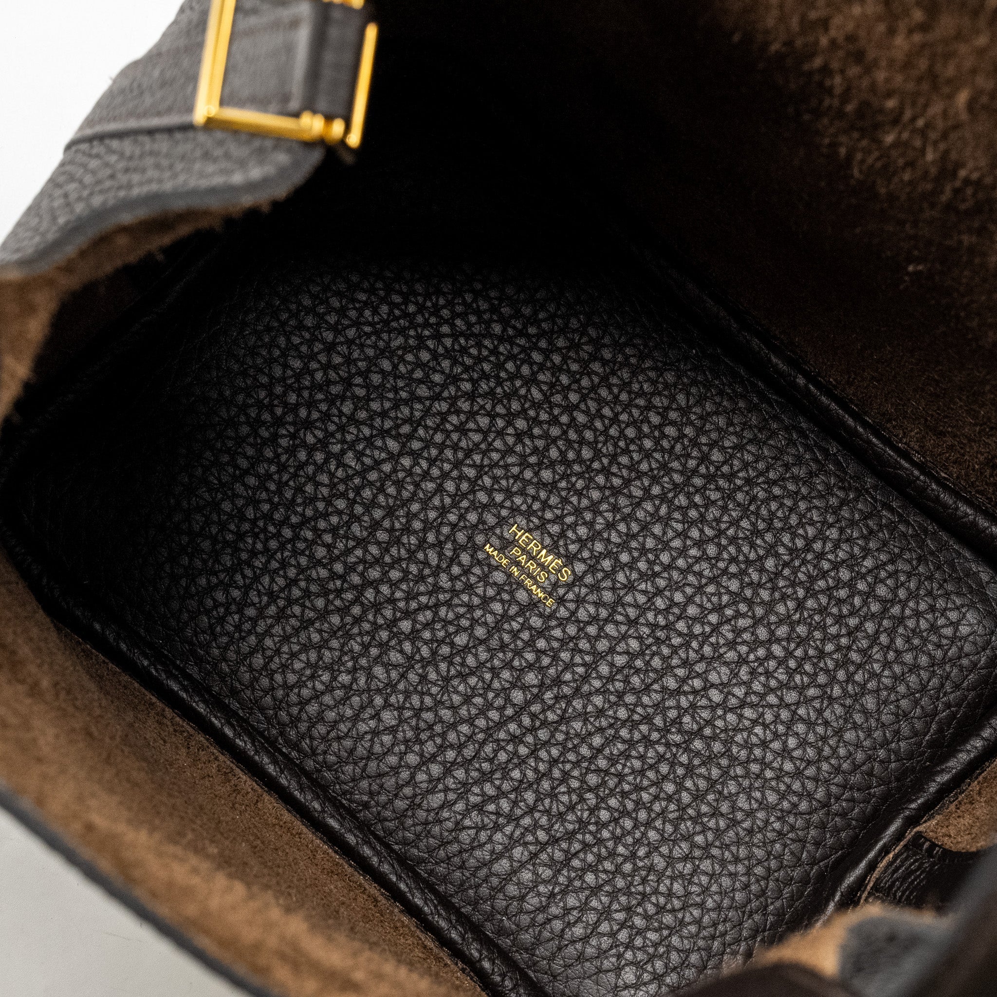 HERMES PICOTIN 18 LOCK BAG CLEMENCE EBENE GHW