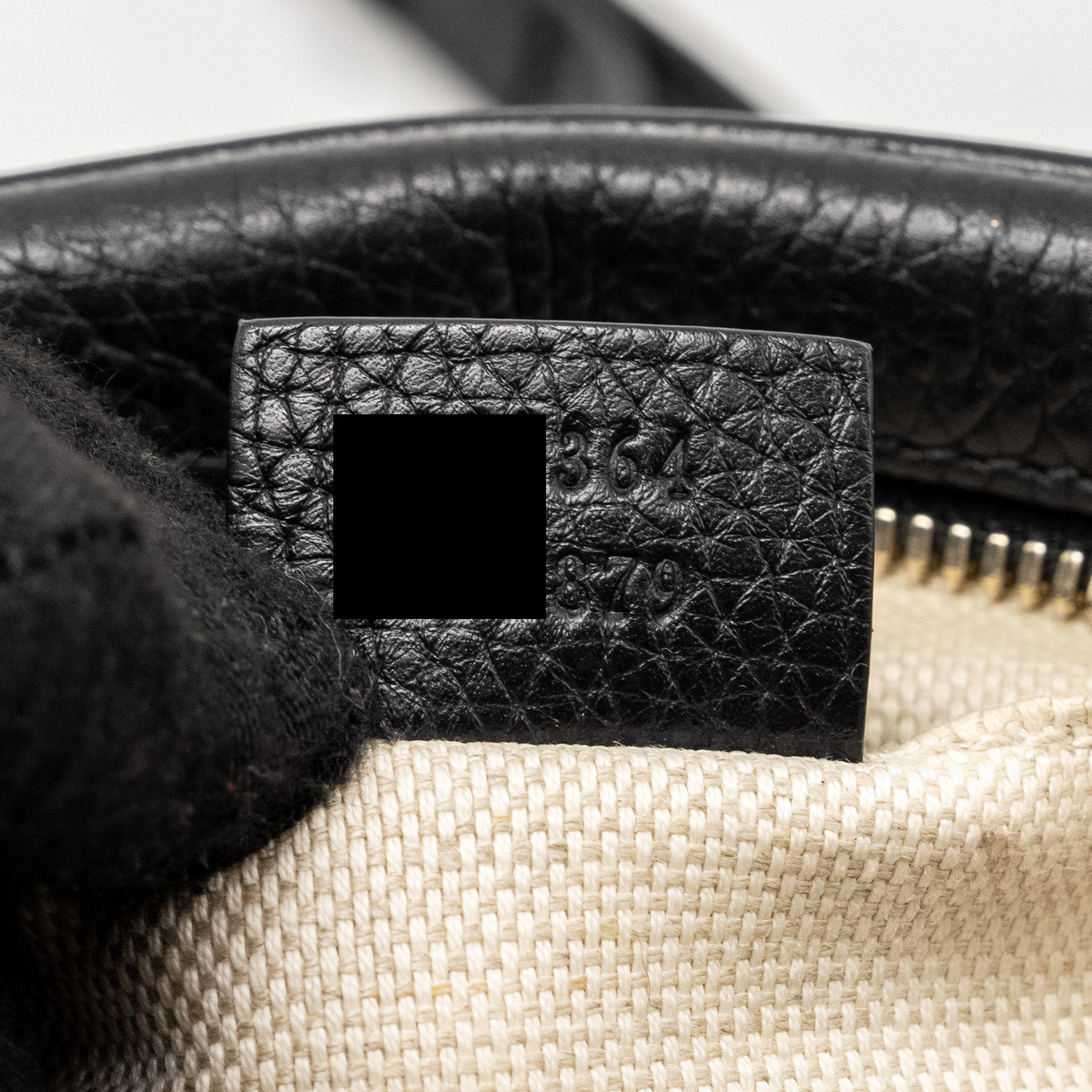 GUCCI SOHO DISCO CAMERA CROSSBODY BAG CALFSKIN BLACK LGHW