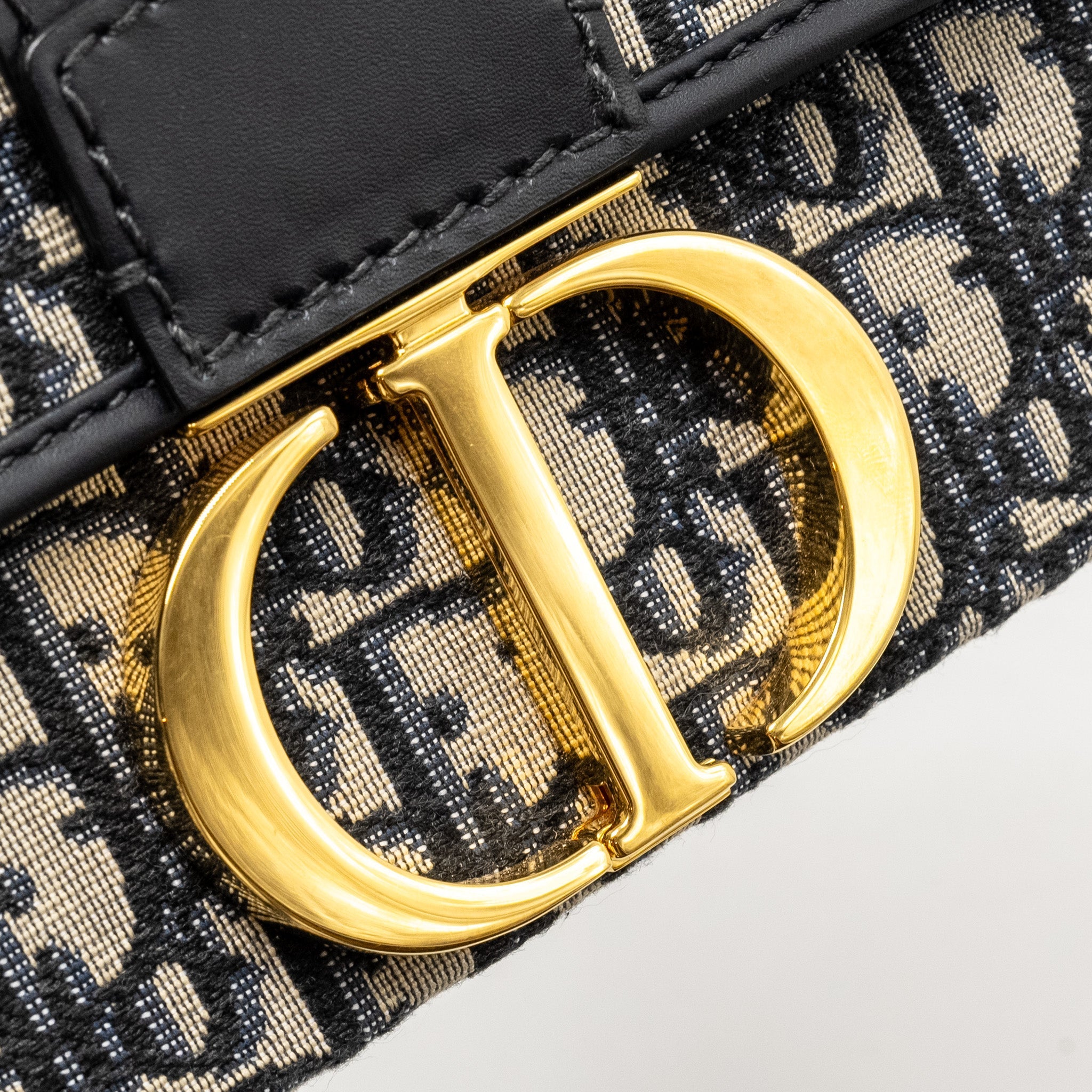 DIOR 30 MONTAIGNE BOX BLUE OBLIQUE JACQUARD GHW