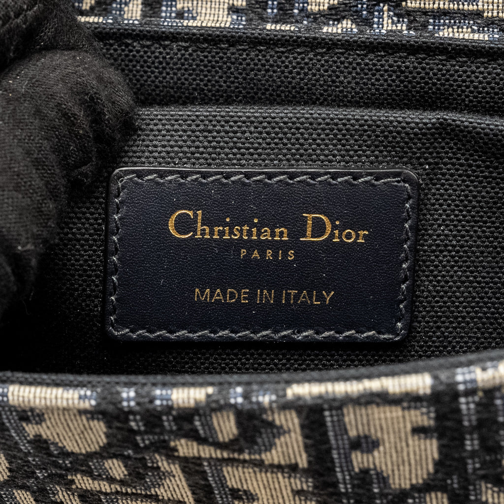 DIOR 30 MONTAIGNE BOX BLUE OBLIQUE JACQUARD GHW