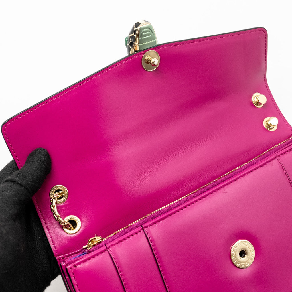 BVLGARI SERPENTI FOREVER BAG CALFSKIN PINK LGHW