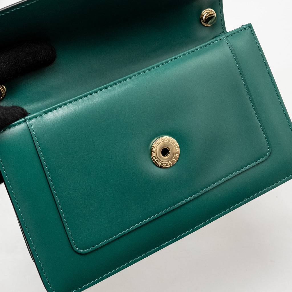 BVLGARI SERPENTI FOREVER BAG CALFSKIN GREEN LGHW