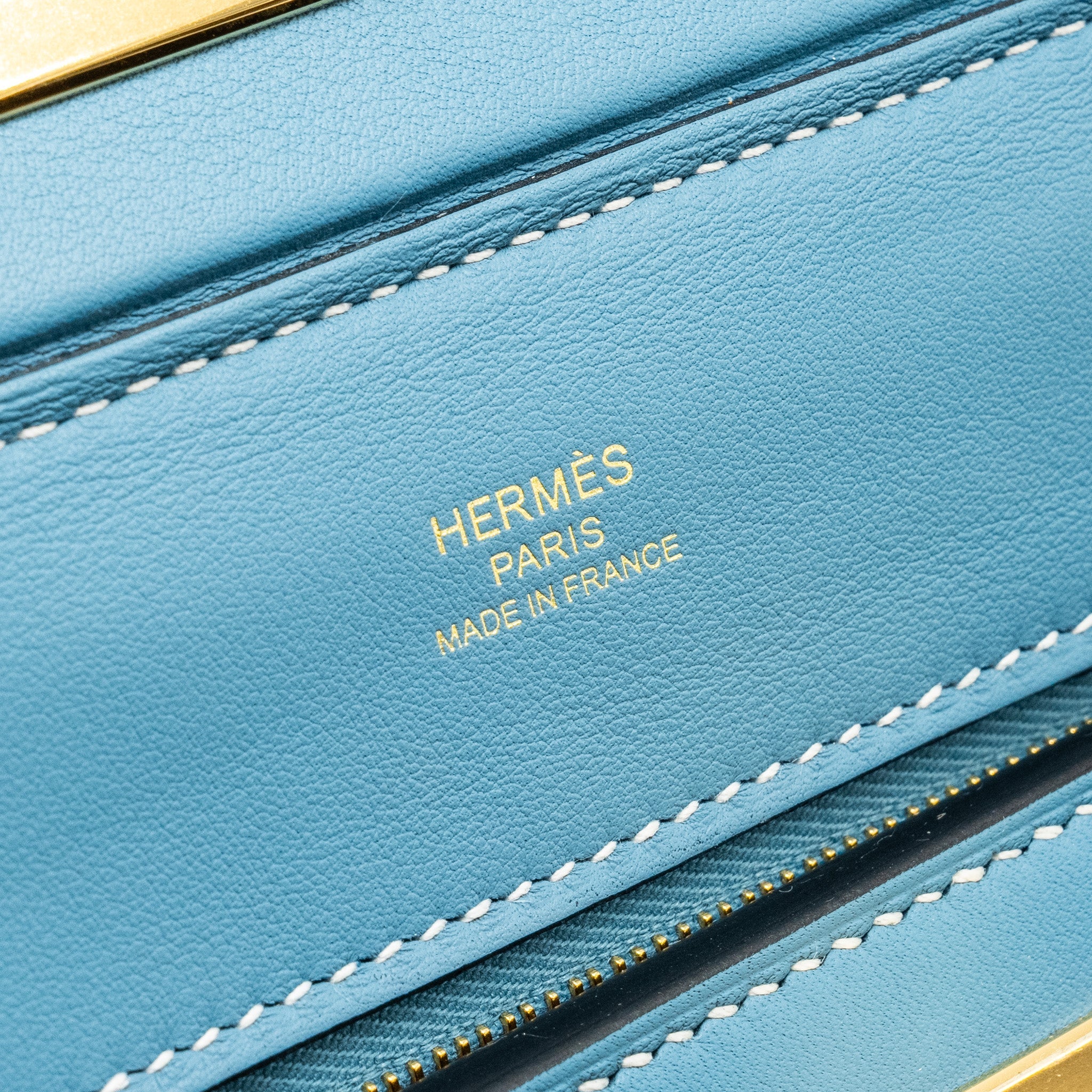 HERMES MINI 24/24 2424-21 BAG EVERCOLOR/SWIFT NEW BLEU JEAN GHW