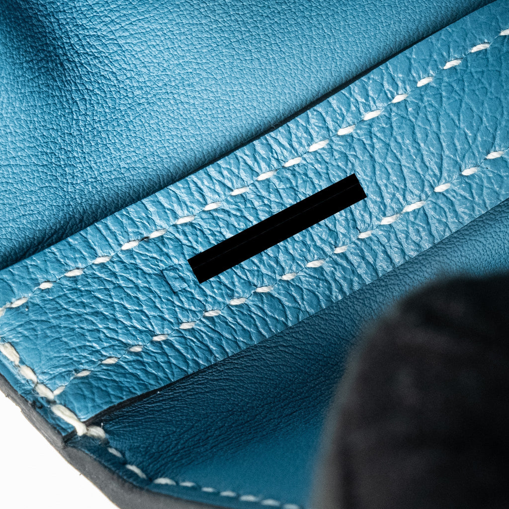 HERMES MINI 24/24 2424-21 BAG EVERCOLOR/SWIFT NEW BLEU JEAN GHW