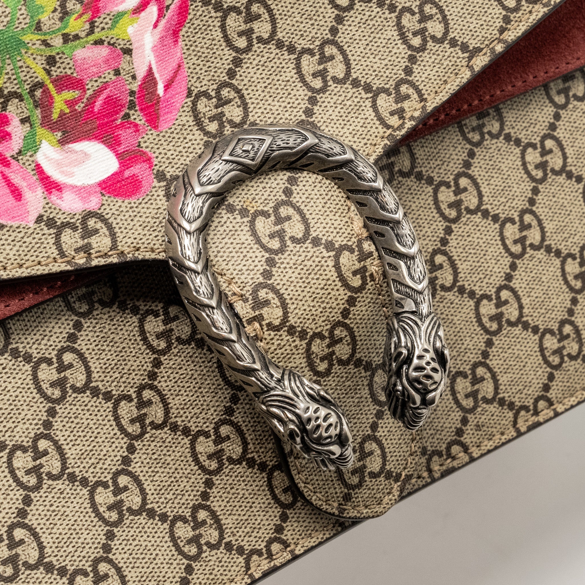 GUCCI DIONYSUS CHAIN BAG GG SUPREME CANVAS WITH FLOWER PRINT MULTICOLOUR SHW