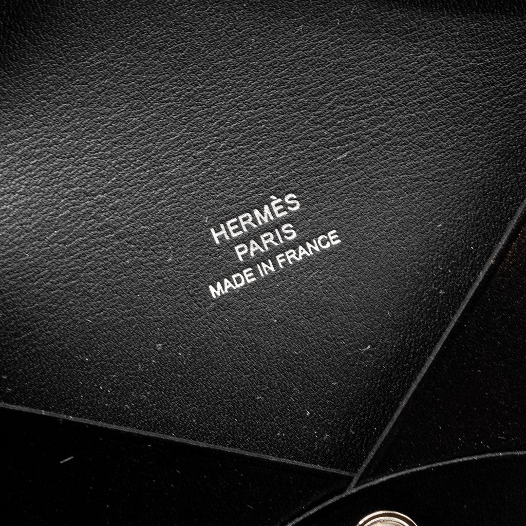 HERMES CALVI CARD HOLDER BOX BLACK SHW