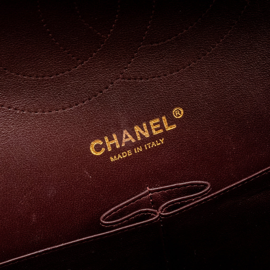 CHANEL JUMBO CLASSIC DOUBLE FLAP BAG LAMBSKIN BLACK GHW
