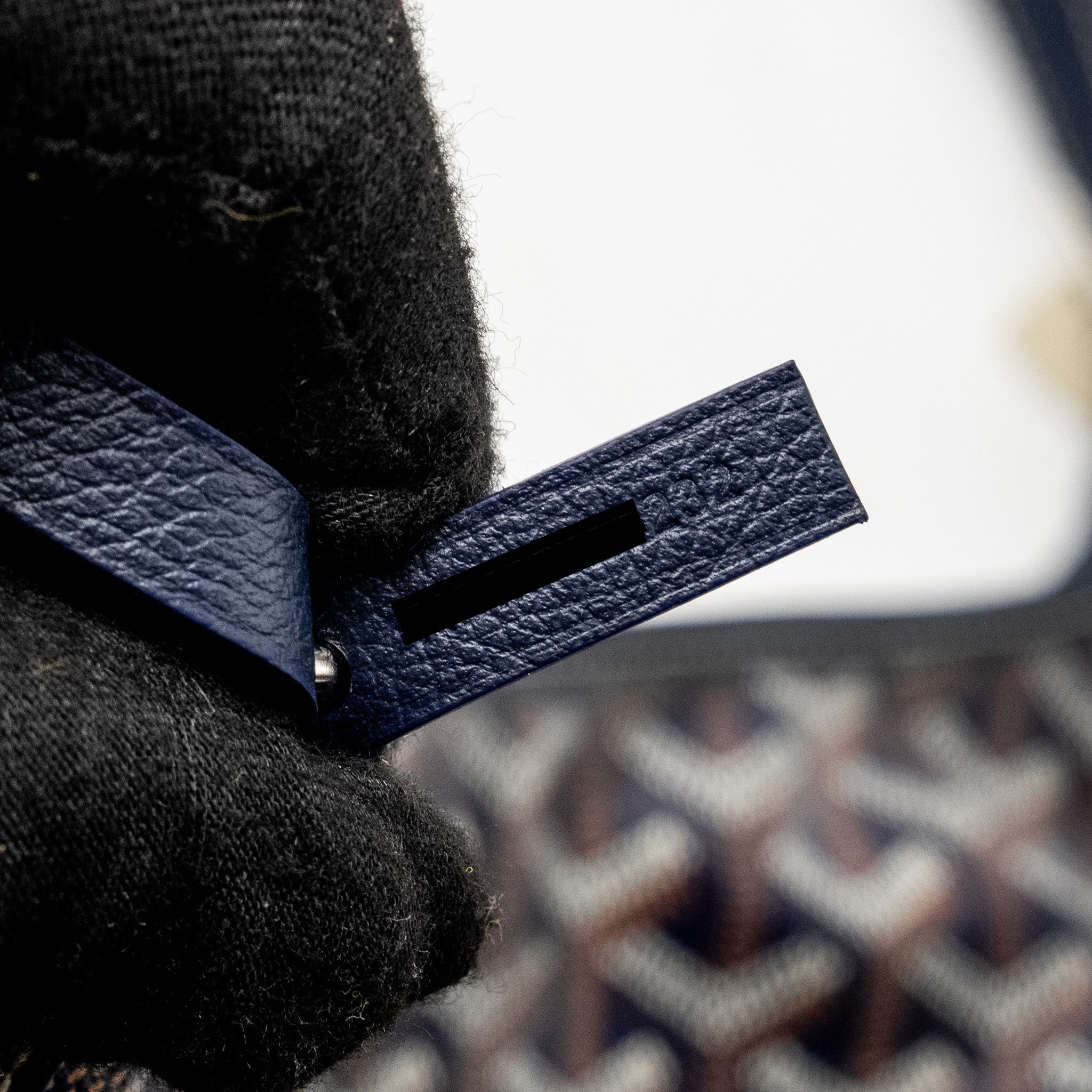 GOYARD BOHEME HOBO BAG GOYARDINE CANVAS/CALFSKIN NAVY SHW