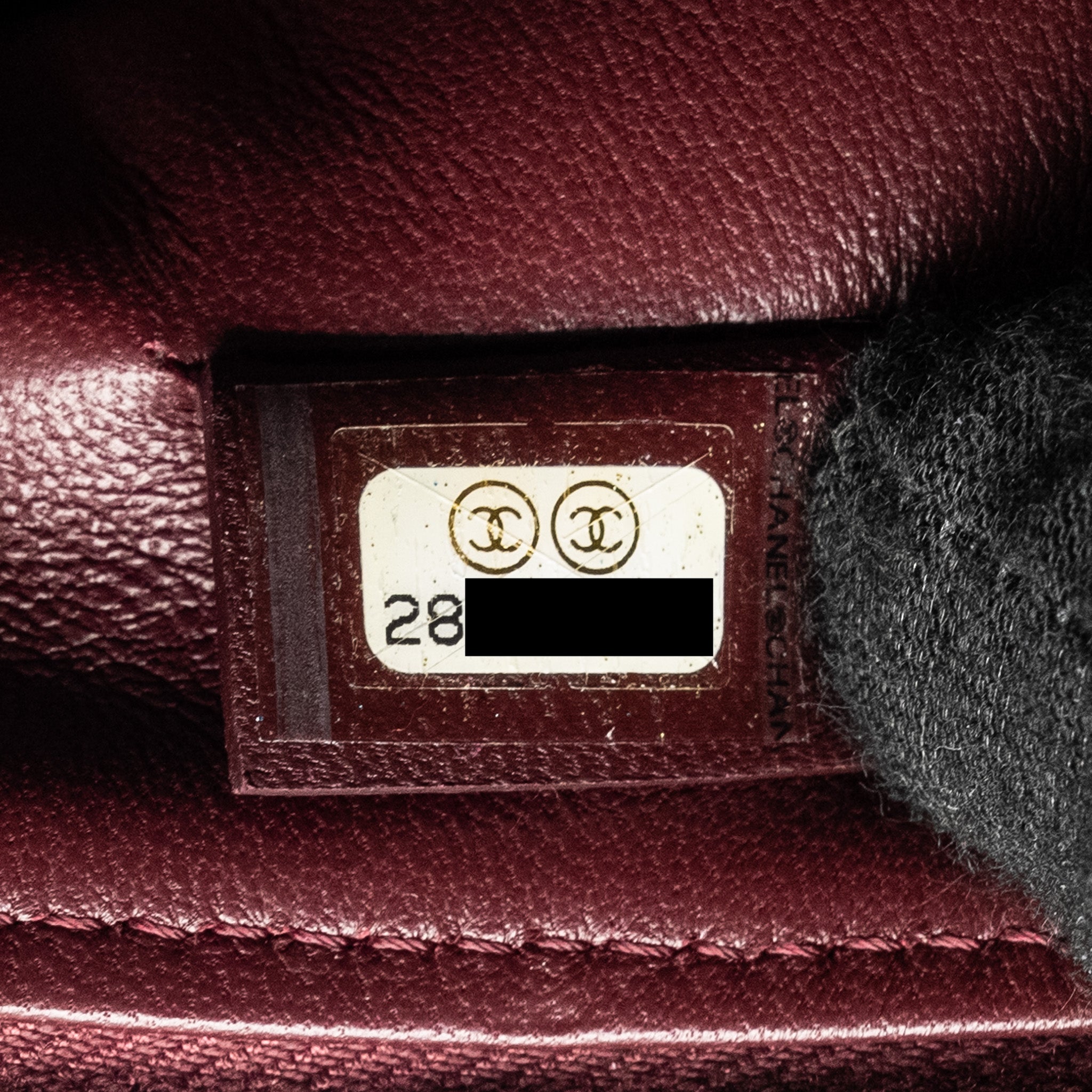 CHANEL FOLDING CLUTCH BAG VELVET/LAMBSKIN BURGUNDY LGHW
