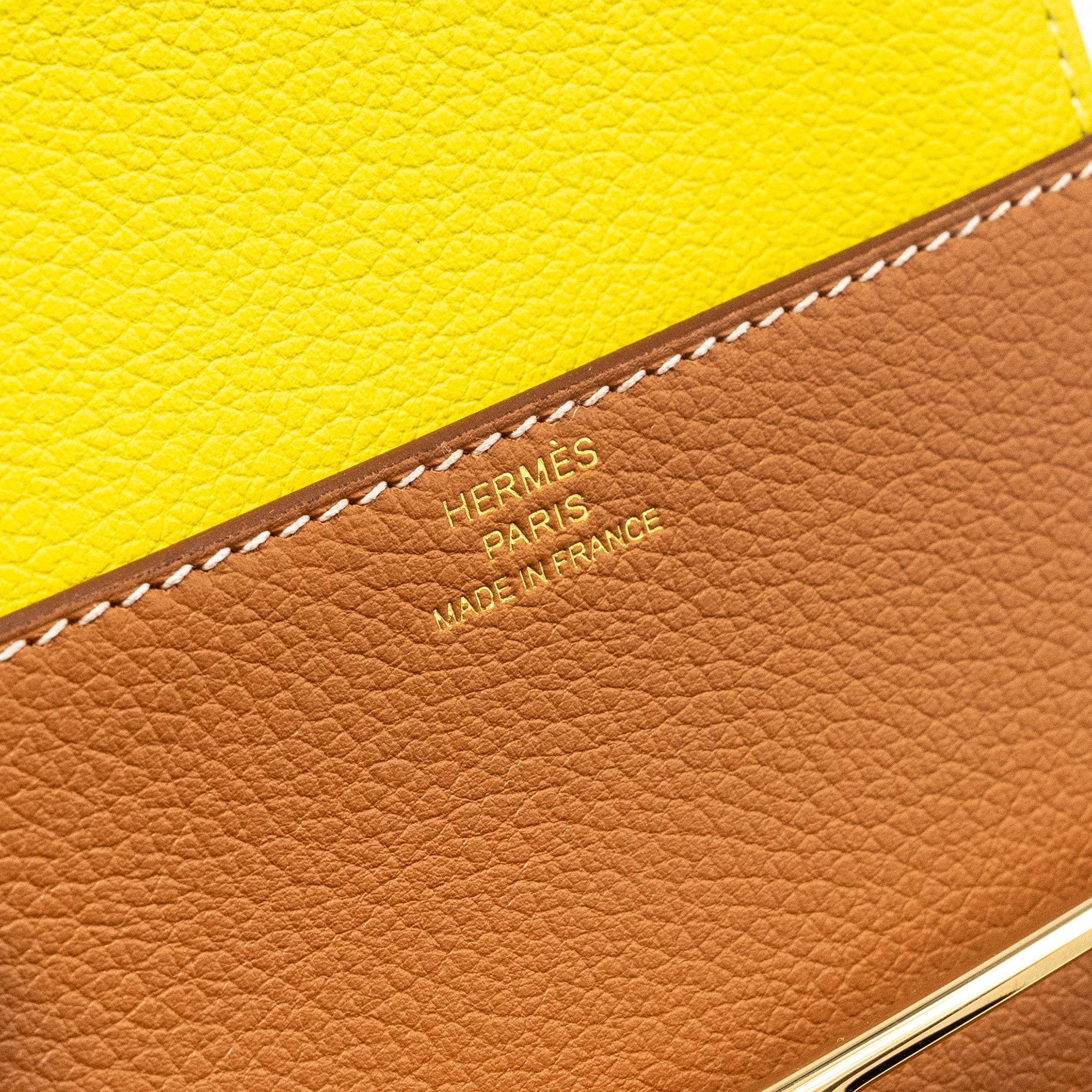 HERMES ROULIS SLIM EVERCOLOR GOLD/LIME GHW