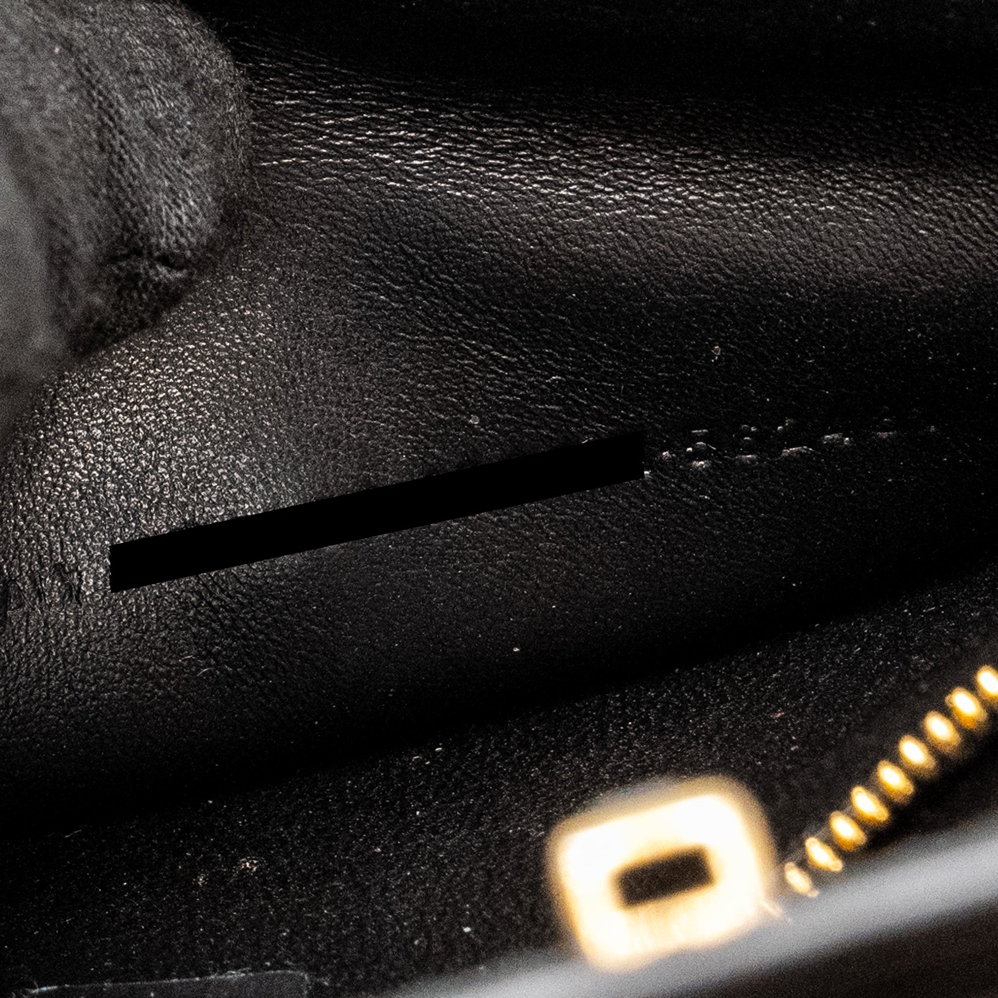 BALENCIAGA GOSSIP SHOULDER BAG CALFSKIN BLACK GHW