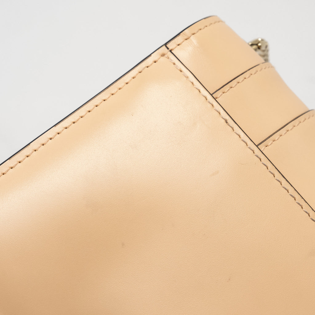 BVLGARI SERPENTI FOREVER FLAP BAG CALFSKIN PEACH LGHW