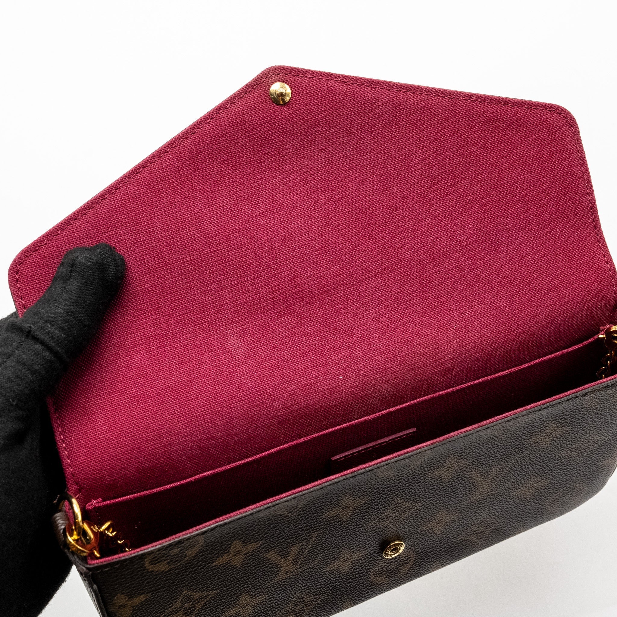 LOUIS VUITTON FELICIE POCHETTE MONOGRAM CANVAS GHW