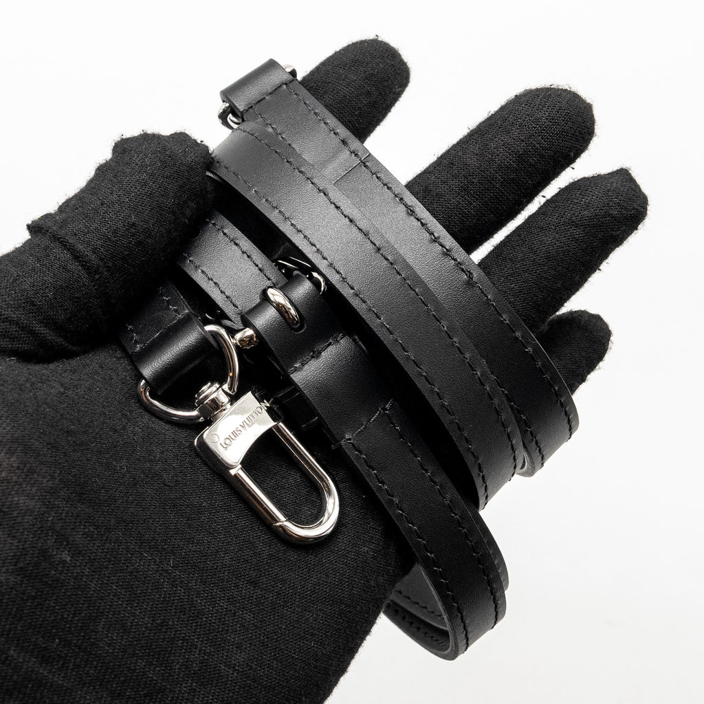 LOUIS VUITTON SIDE TRUNK MONOGRAM DEBOSSED CALFSKIN BLACK SHW