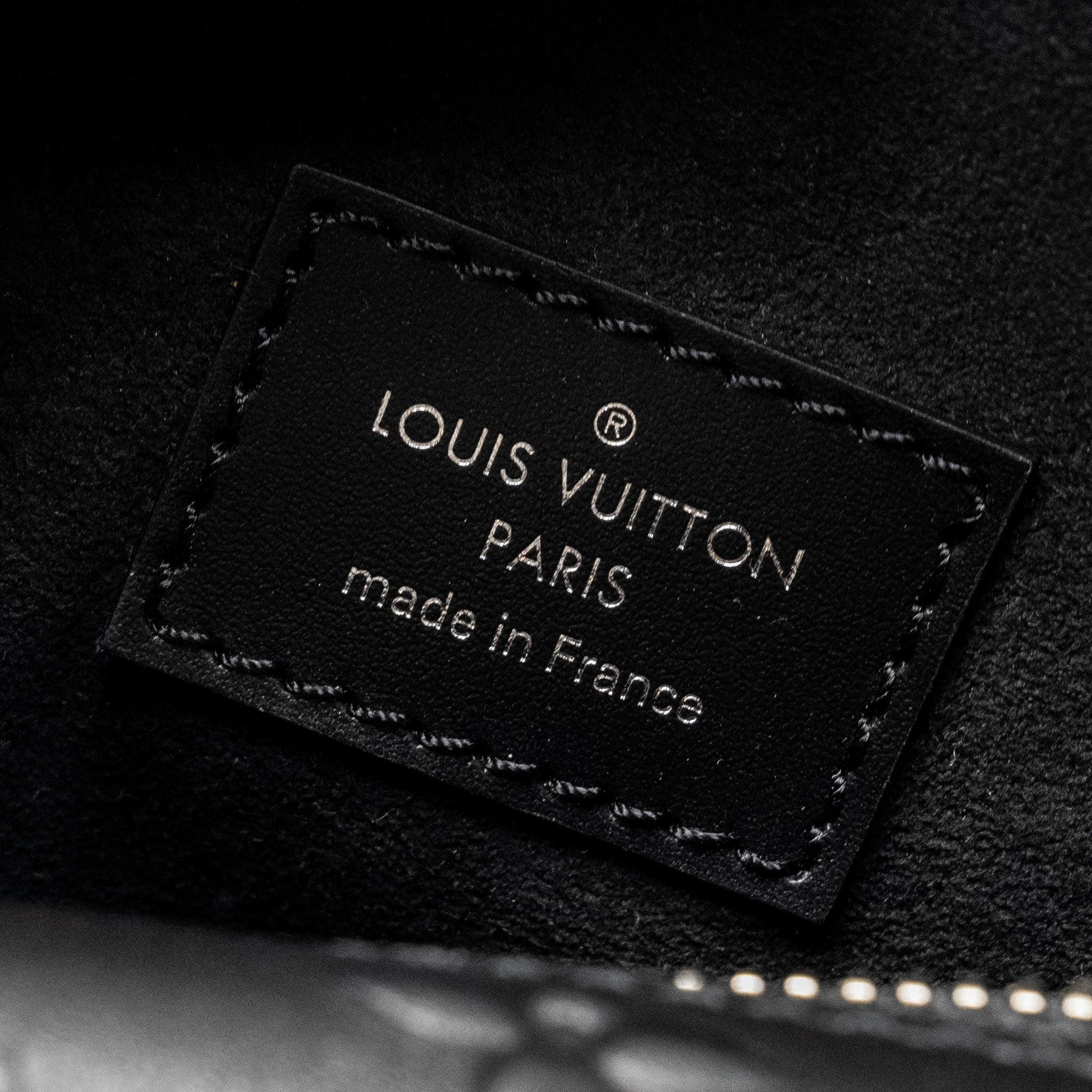 LOUIS VUITTON SIDE TRUNK MONOGRAM DEBOSSED CALFSKIN BLACK SHW