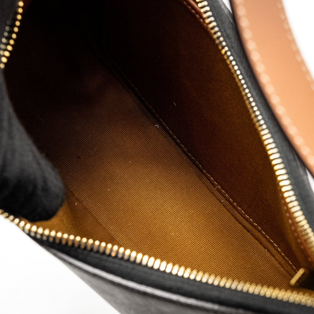 CELINE AVA BAG TRIOMPHE CANVAS / CALFSKIN BROWN GHW