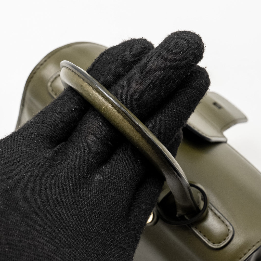 DELVAUX MINI BRILLIANT BAG CALFSKIN OLIVE LGHW