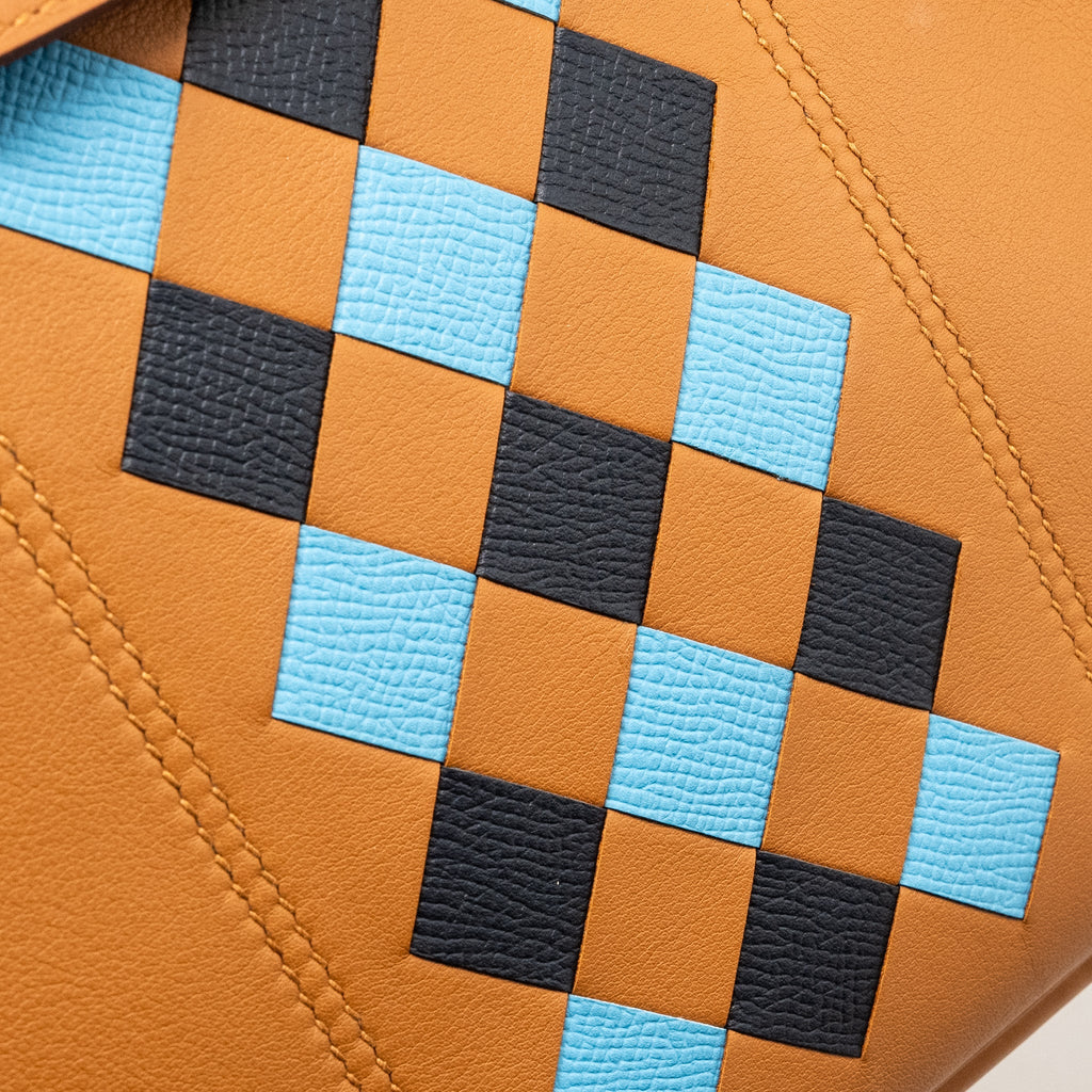 HERMES BIRKIN 30 TRESSAGE SWIFT/ EPSOM GOLD/BLEU INDIGO/BLEU NORD SHW