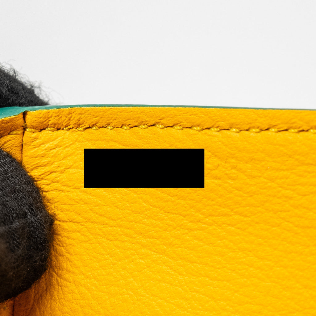 GOYARD MINI SAIGON BAG GOYARDLINE CANVAS/CALFSKIN GREEN SHW