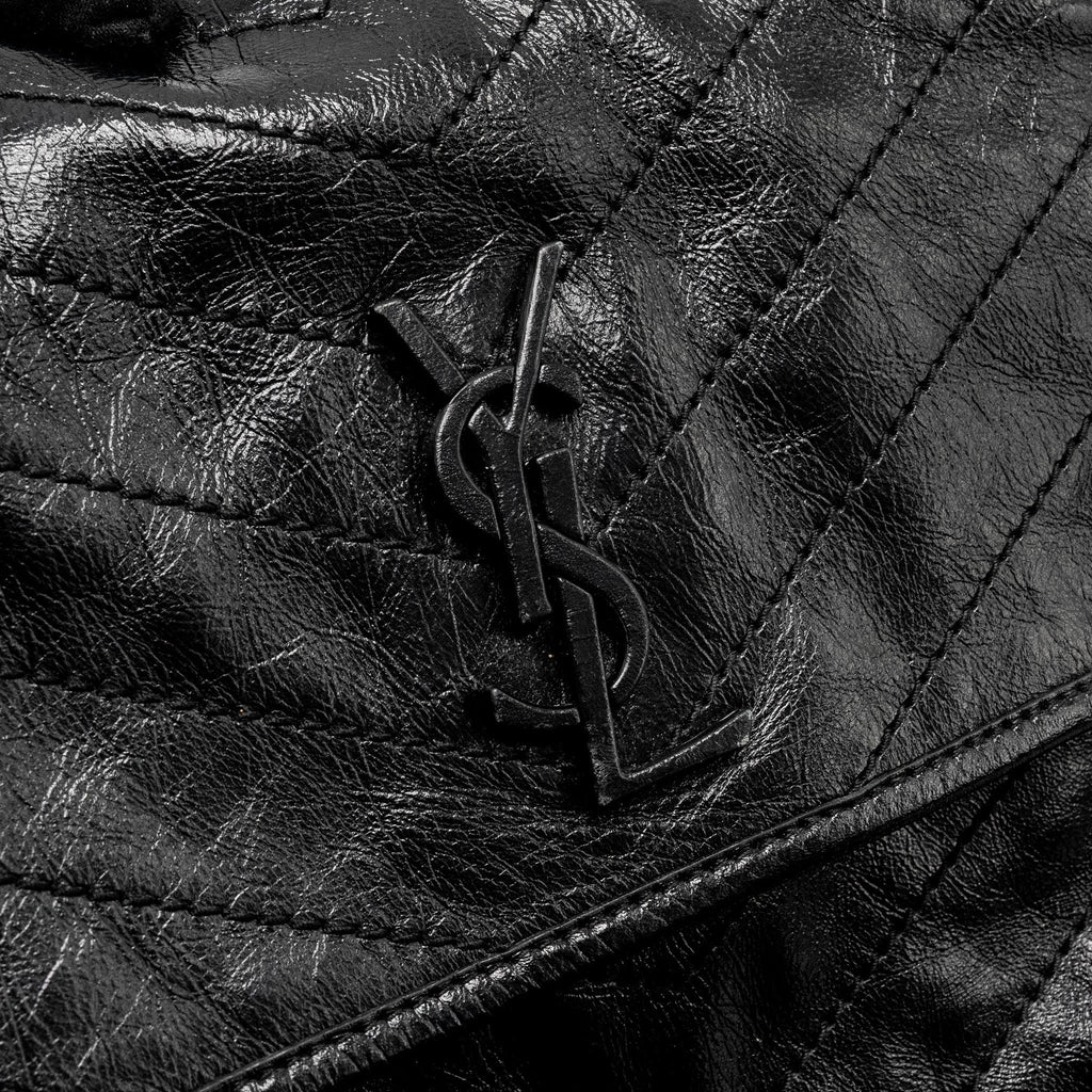 SAINT LAURENT MEDIUM NIKI CALFSKIN BLACK RUTHENIUM HARDWARE