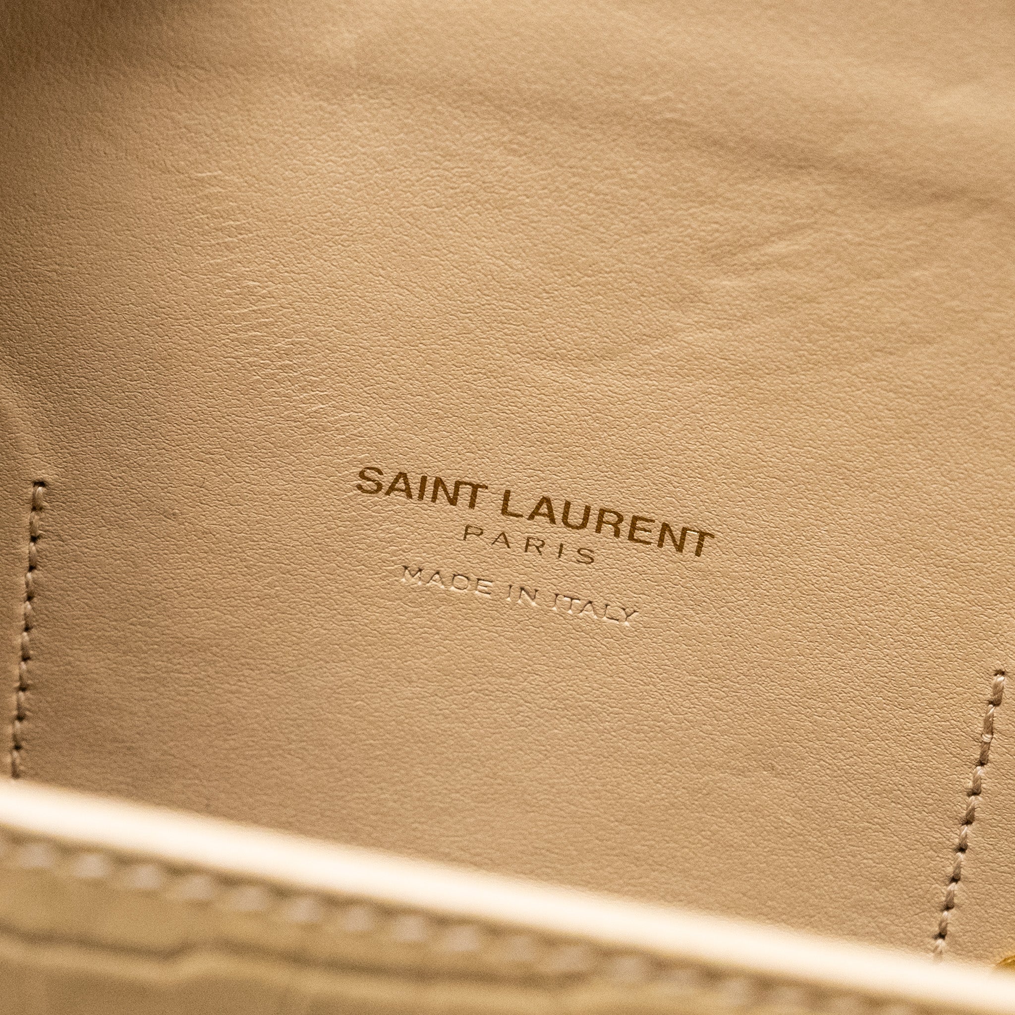 SAINT LAURENT /YSL SAC DE JOUR CROC-EMBOSSED CALFSKIN BEIGE GHW