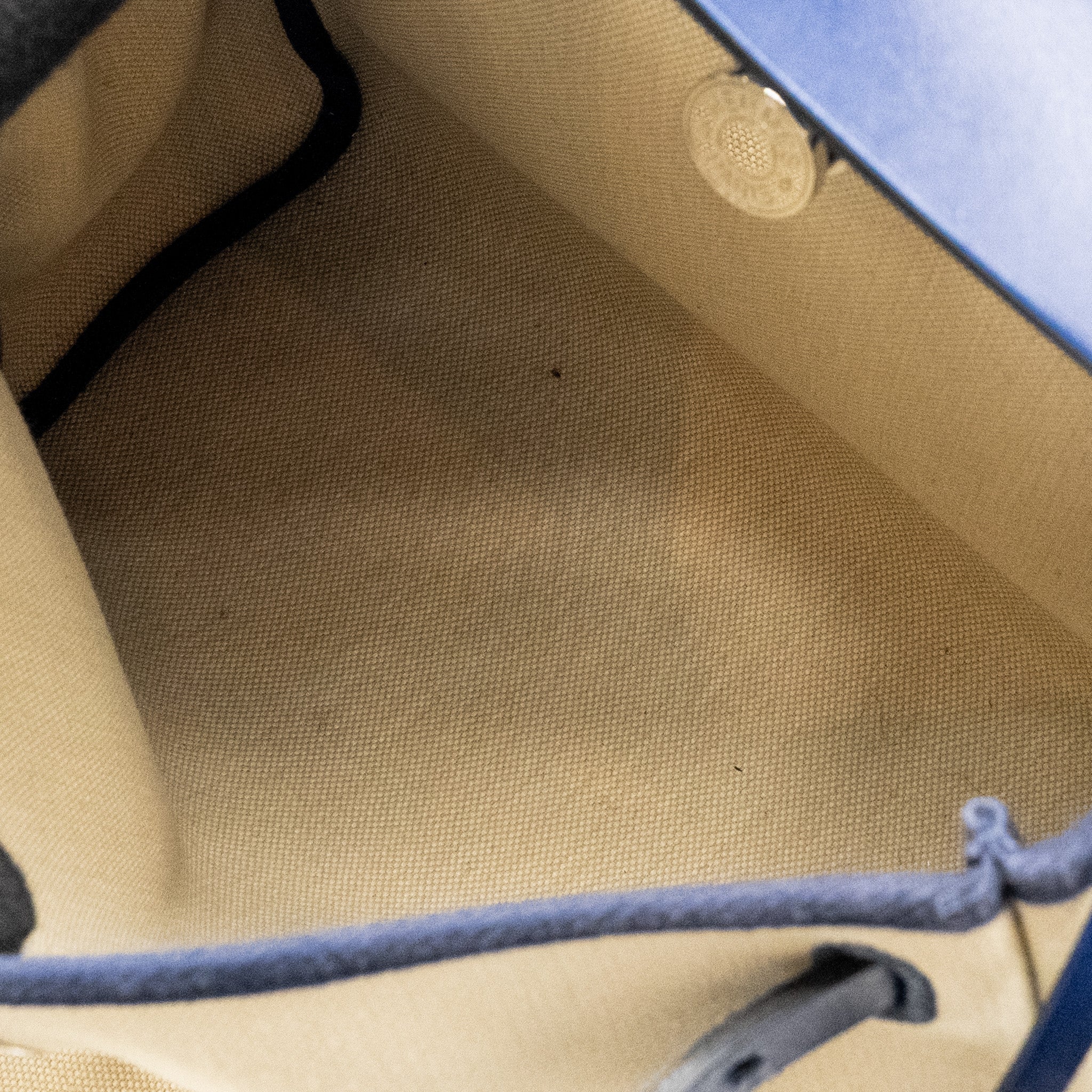HERMES HERBAG 31 ZIP BAG CANVAS/LEATHER BLUE SHW