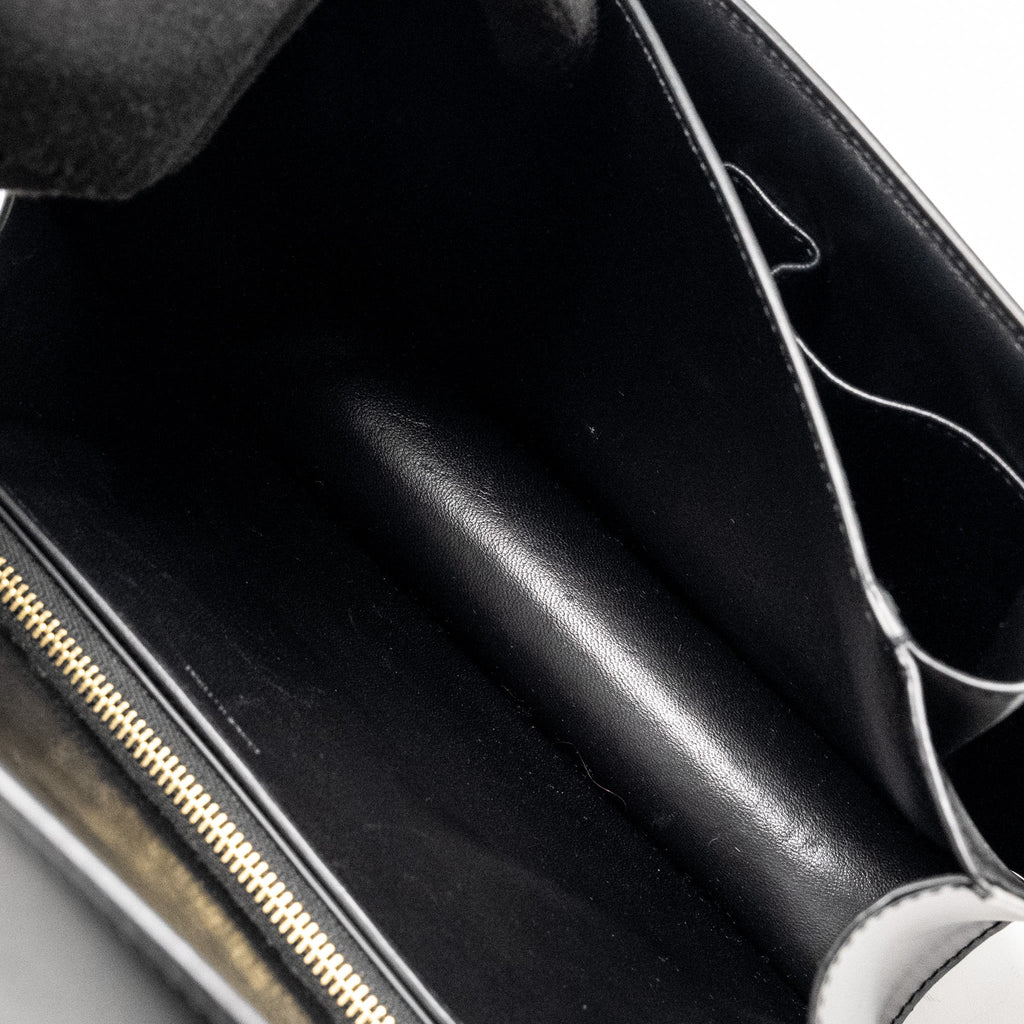 CELINE MEDIUM CLASSIC BOX BAG CALFSKIN BLACK GHW