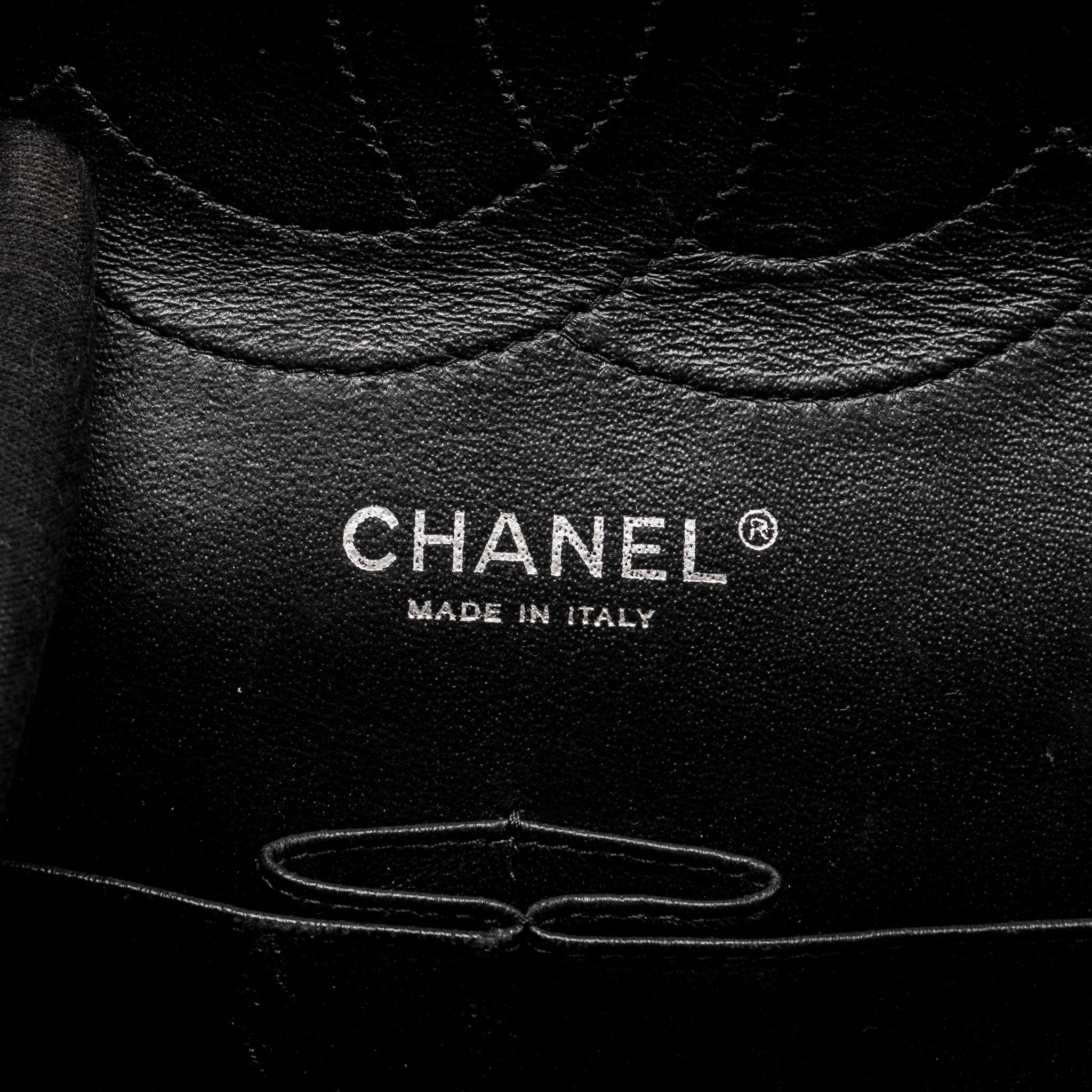CHANEL JUMBO CLASSIC DOUBLE FLAP BAG PATENT BLACK SHW
