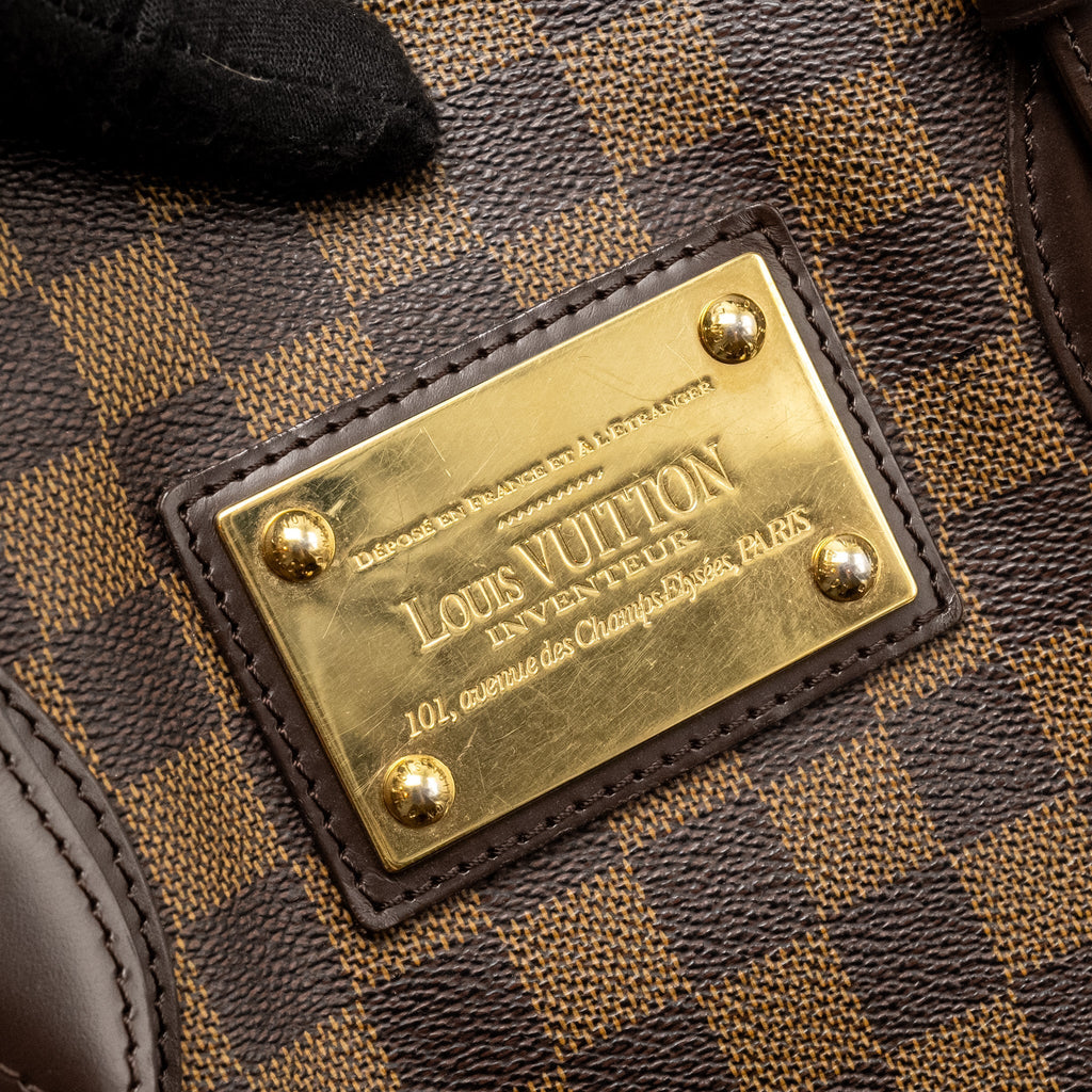 LOUIS VUITTON HEMPSTEAD TOTE BAG DAMIER EBENE GHW