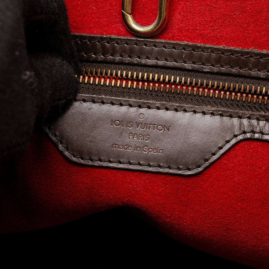 LOUIS VUITTON HEMPSTEAD TOTE BAG DAMIER EBENE GHW