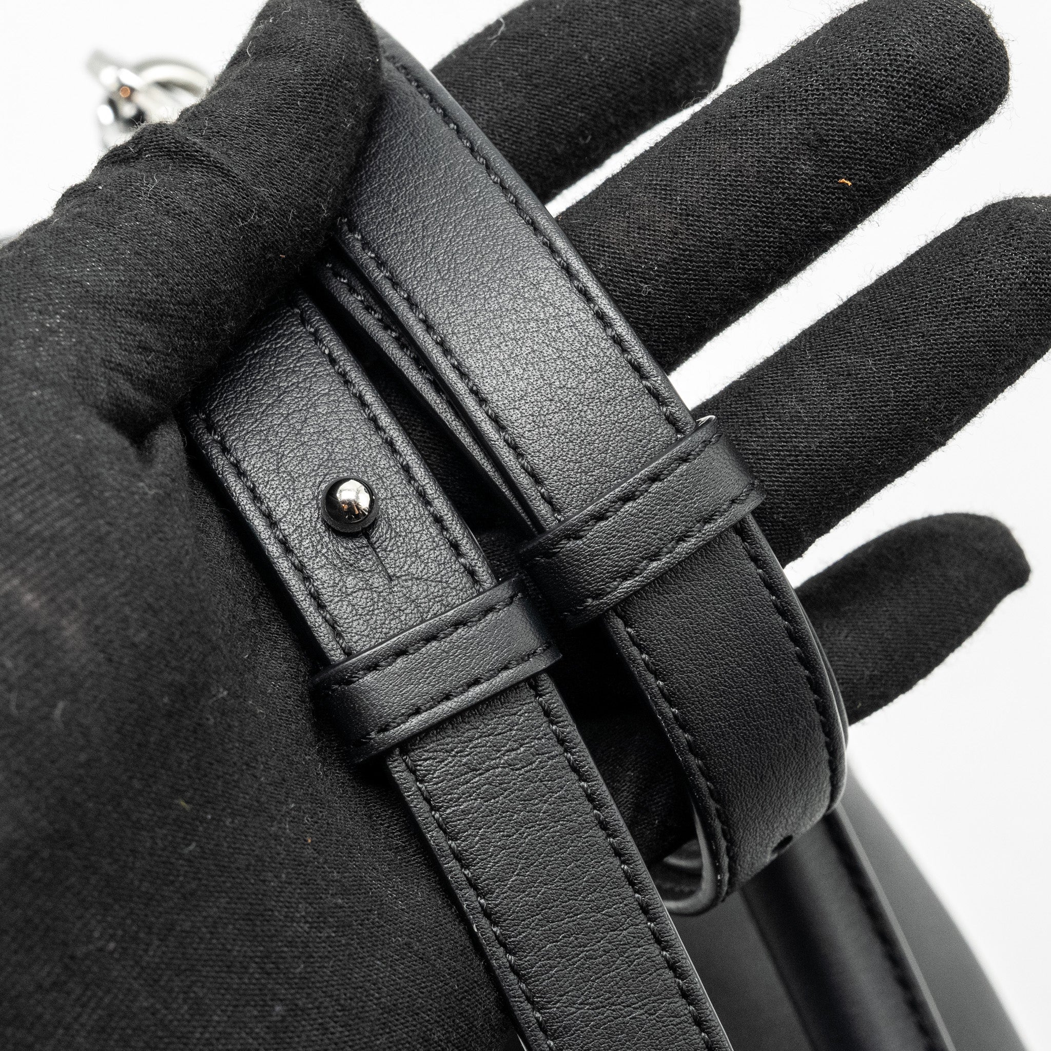 LOEWE SMALL PUZZLE BAG CALFSKIN BLACK SHW