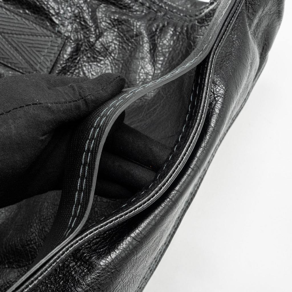 BALENCIAGA ZIP LARGE TOTE BAG BLACK GHW