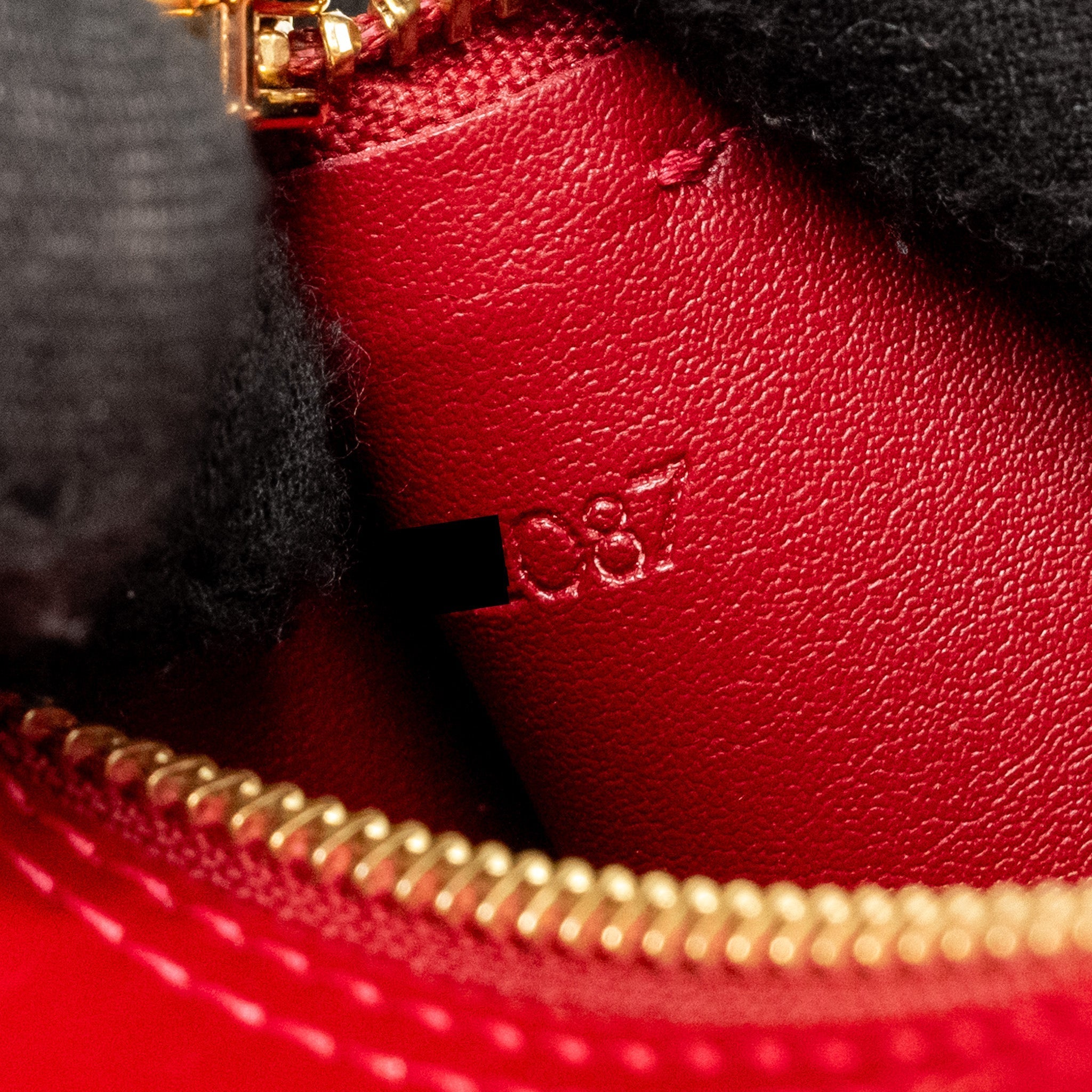LOUIS VUITTON VINTAGE VERNIS PAPILLON BAG PATENT LEATHER RED GHW