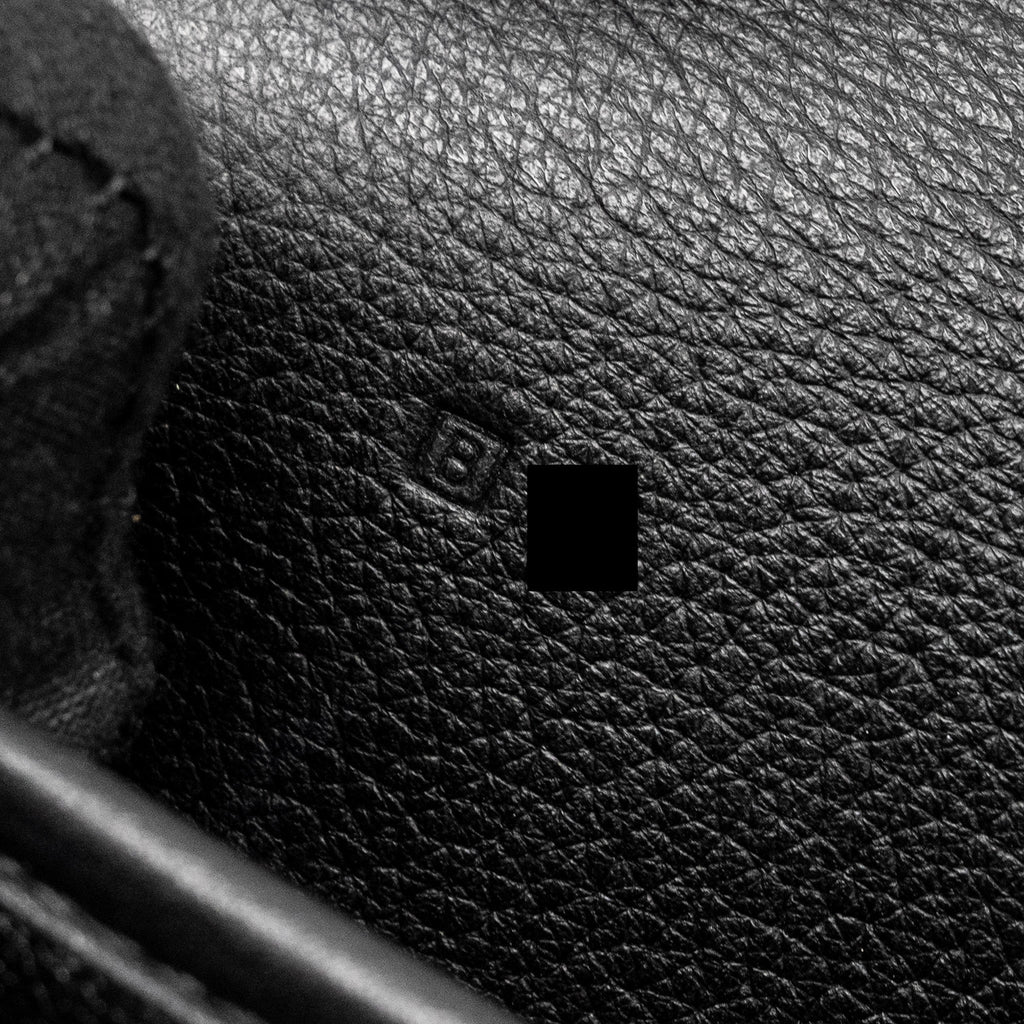 HERMES VINTAGE CHRISTINE BAG LEATHER BLACK SHW