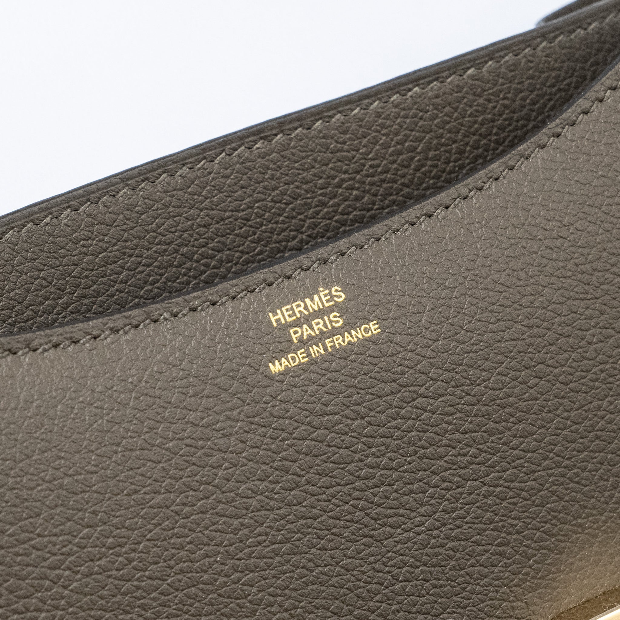 HERMES MINI CONSTANCE EVERCOLOR VERT MAQUIS/BLEU BRUME LGHW