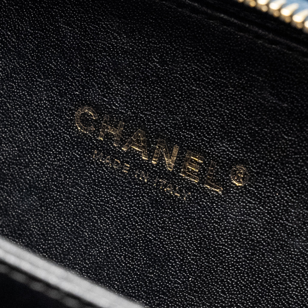 CHANEL SMALL FILIGREE VANITY CAMERA BAG CAVIAR NAVY/BLACK GHW