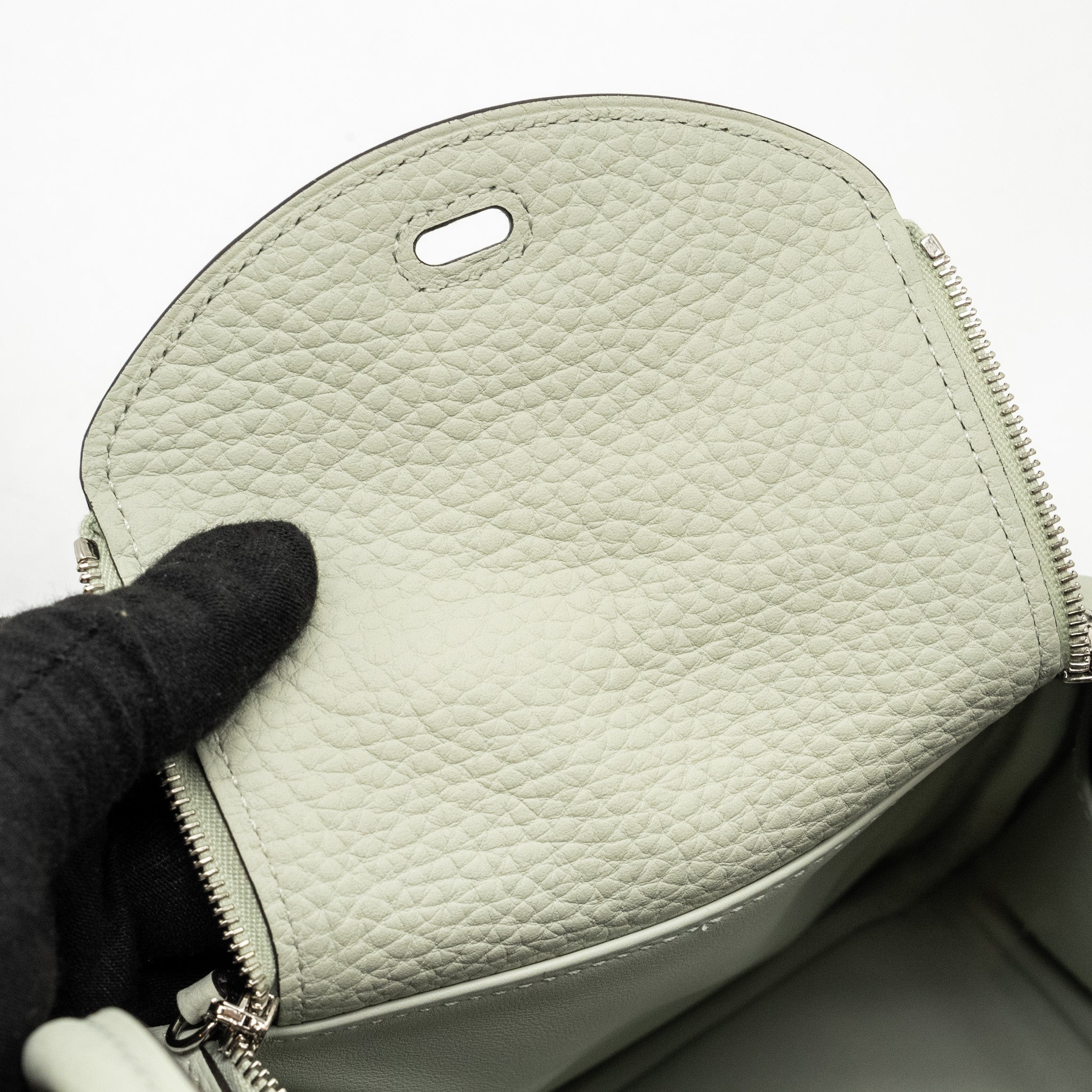 HERMES MINI PLUME CHÈVRE MYSORE 3Q ROSE SAKURA SHW