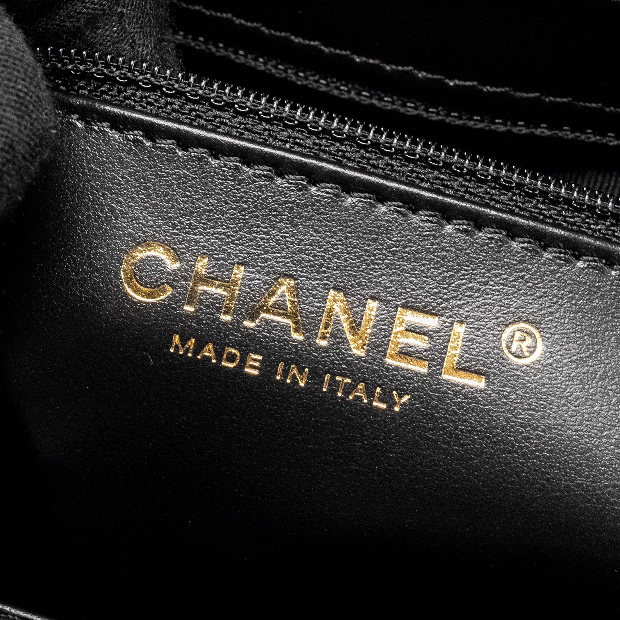 CHANEL MINI KELLY SHOPPING TOTE BAG CALFSKIN BLACK GHW (MICROCHIP)