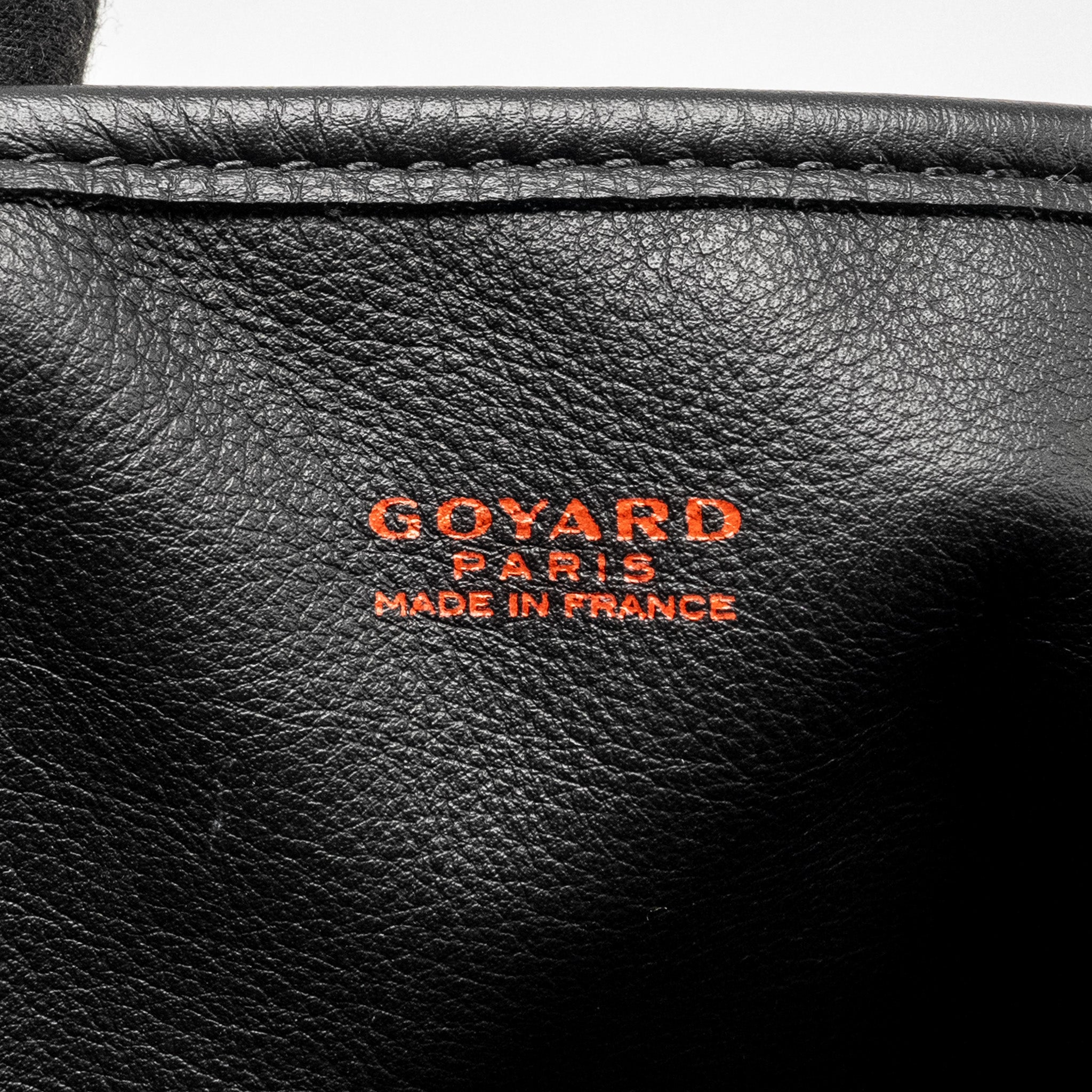 GOYARD MINI ANJOU TOTE GOYARDINE CANVAS / CALFSKIN BLACK SHW