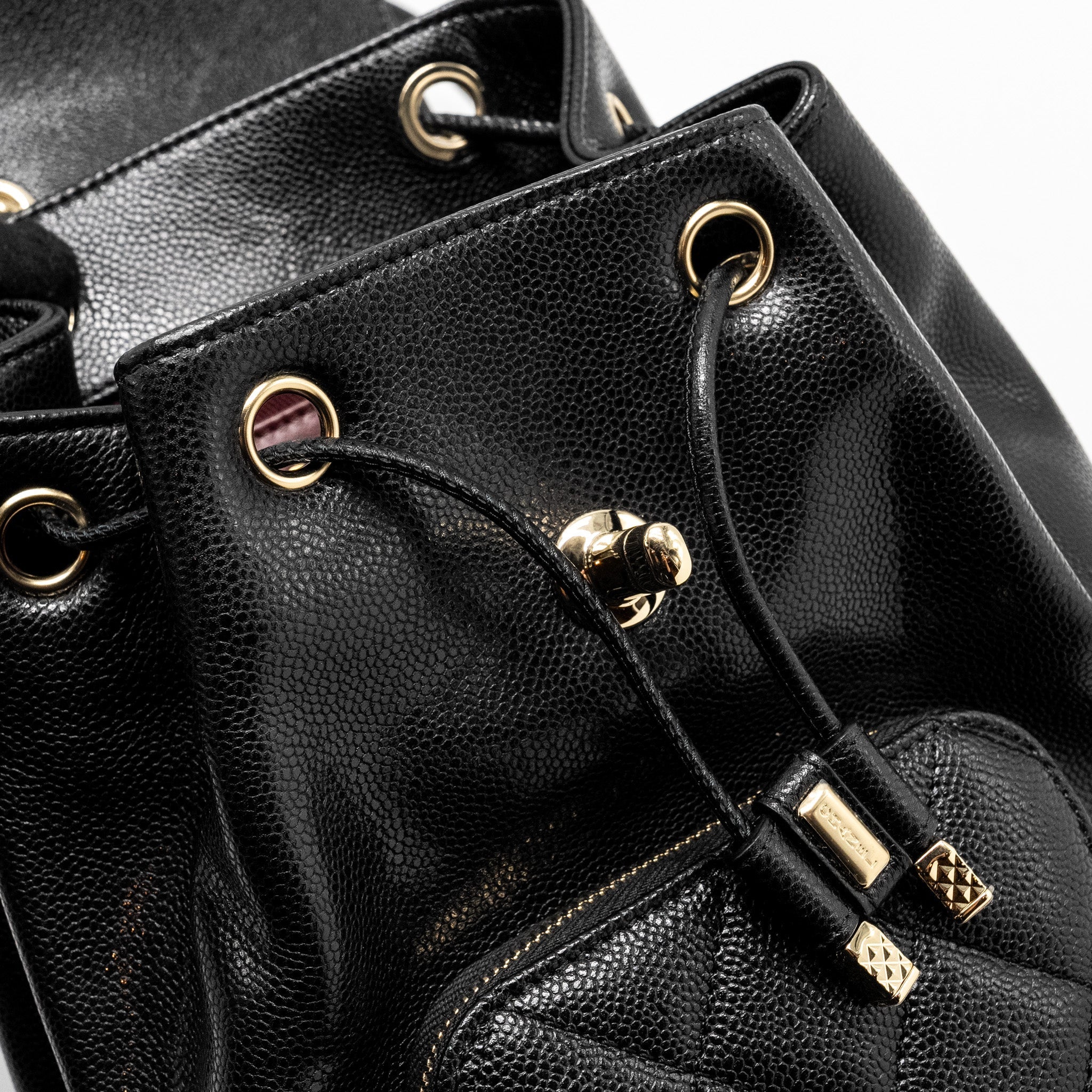 CHANEL AFFINITY BACKPACK CAVIAR BLACK LGHW (MICROCHIP)