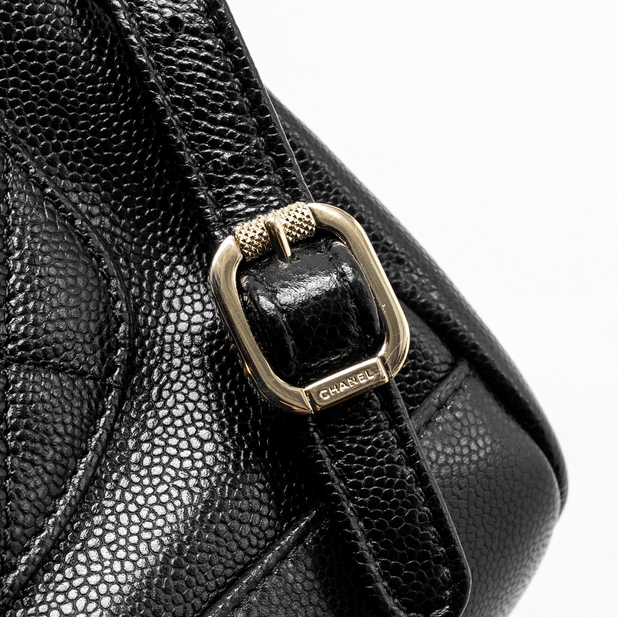 CHANEL AFFINITY BACKPACK CAVIAR BLACK LGHW (MICROCHIP)