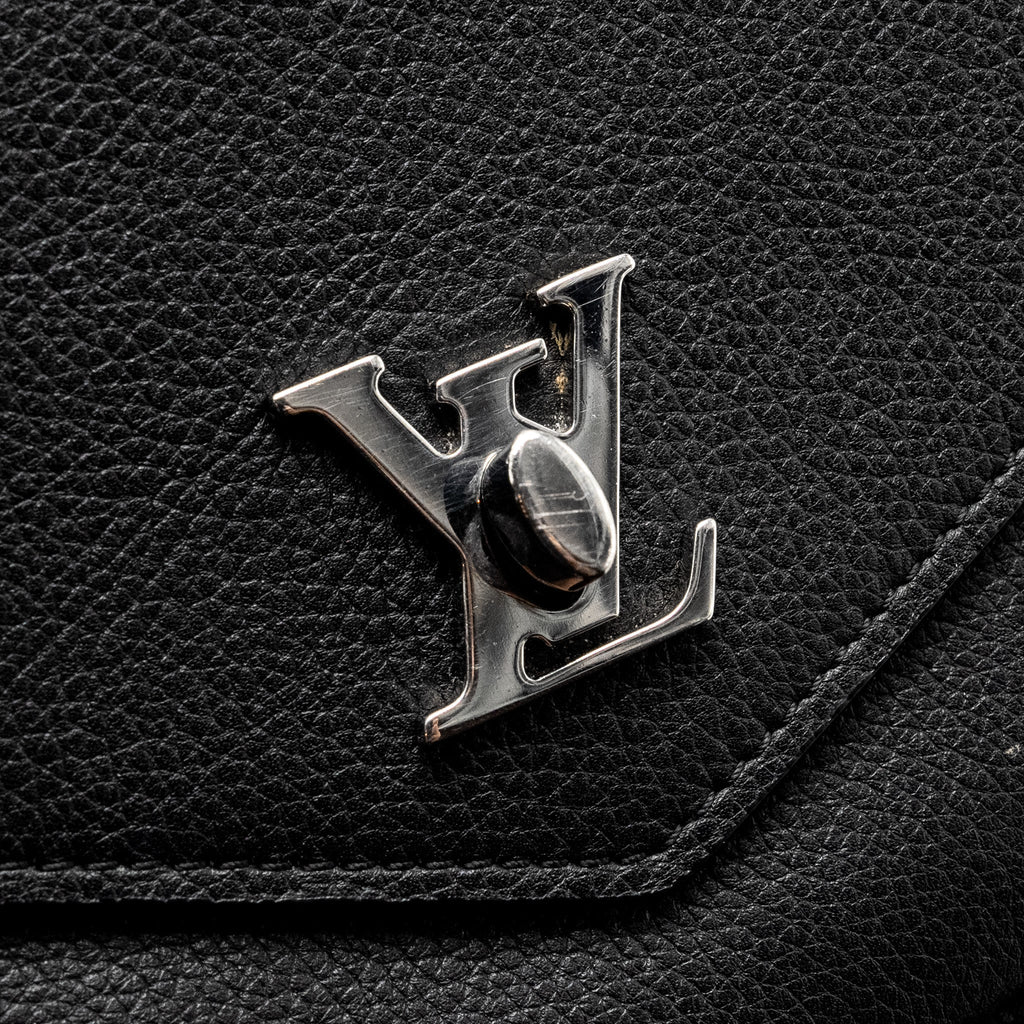 LOUIS VUITTON MYLOCKME CHAIN POCHETTE CALFSKIN BLACK SHW