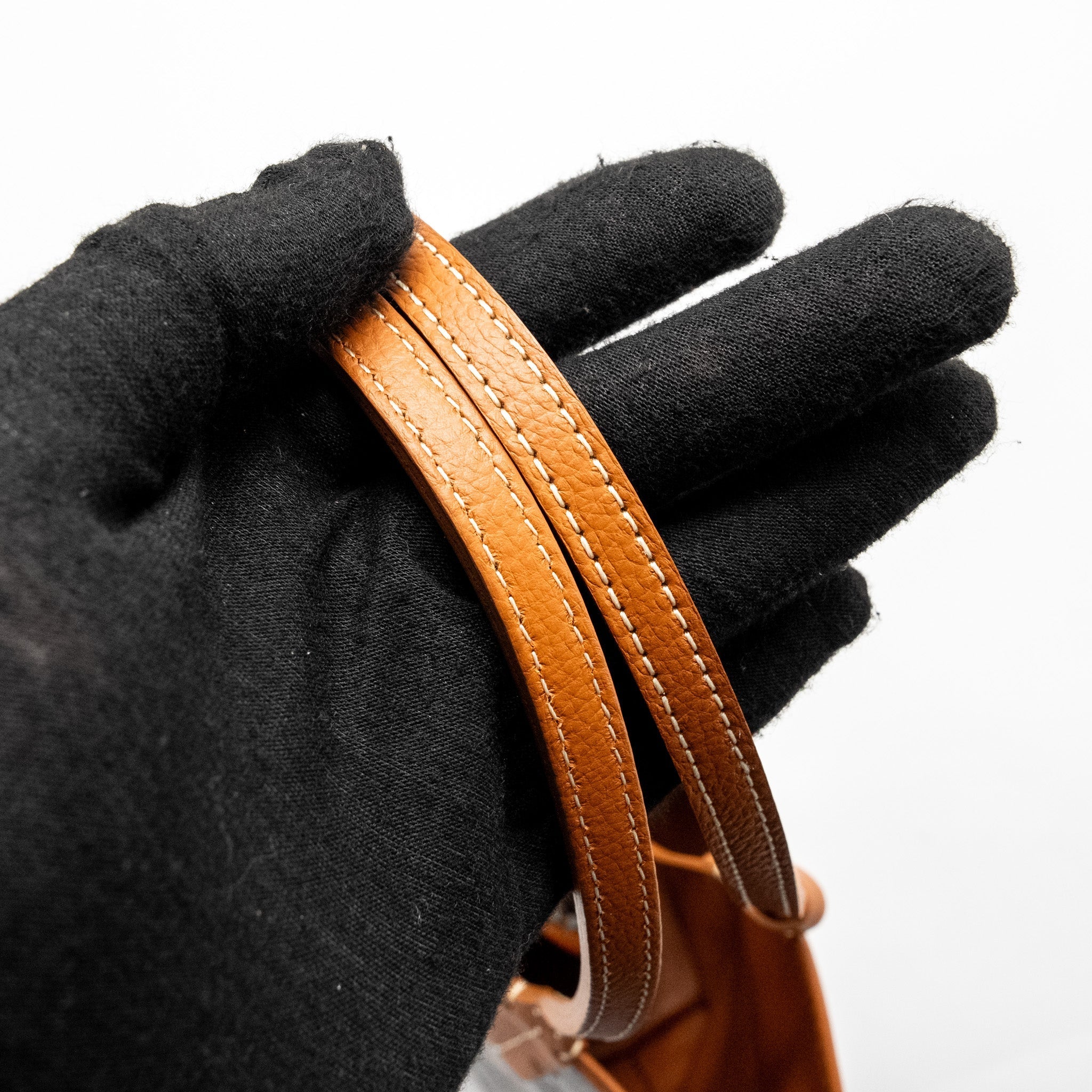 GOYARD MINI ANJOU TOTE BAG GOYARDINE CANVAS / CALFSKIN TAN SHW
